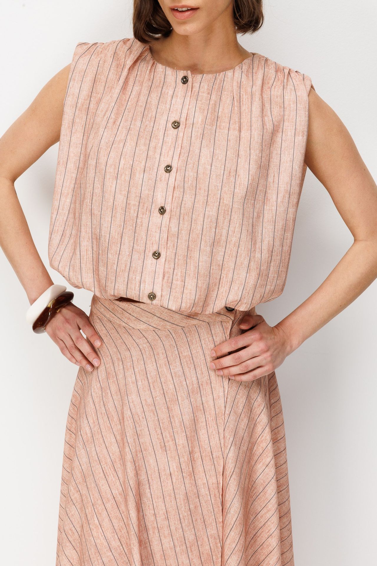 MIXRAY Linen Cotton Two-Piece Coord 7
