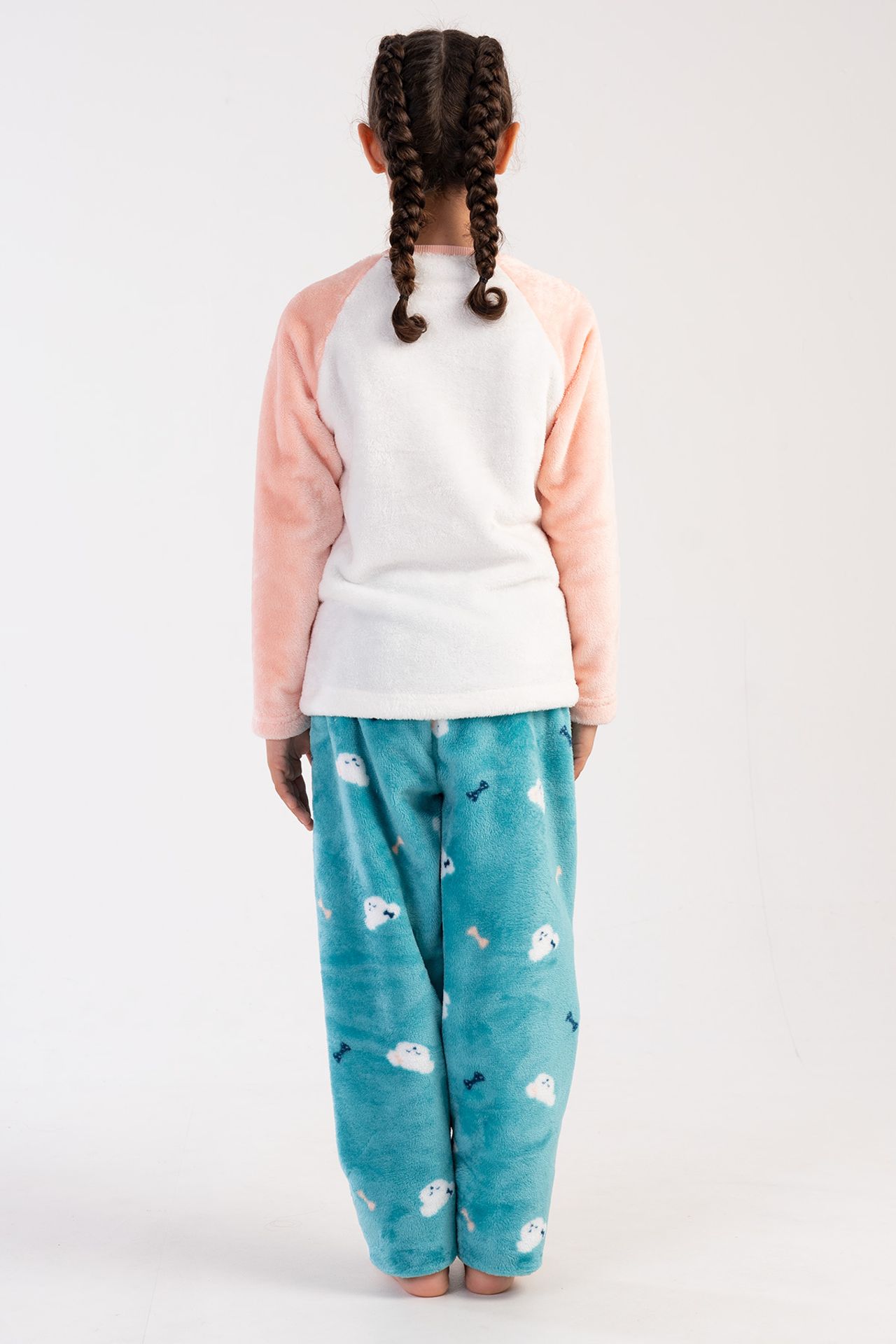 YAKE Rahat Desenli 2 Parçalı Pijama Takımı 5