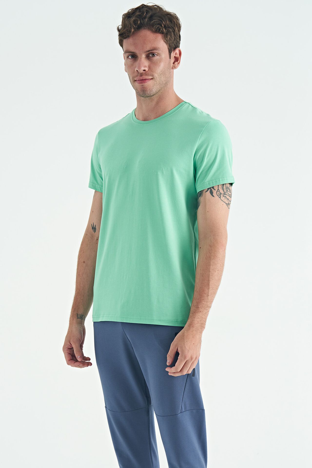 TOMMY Men's Cotton Elastane Crew Neck T-Shirt 2