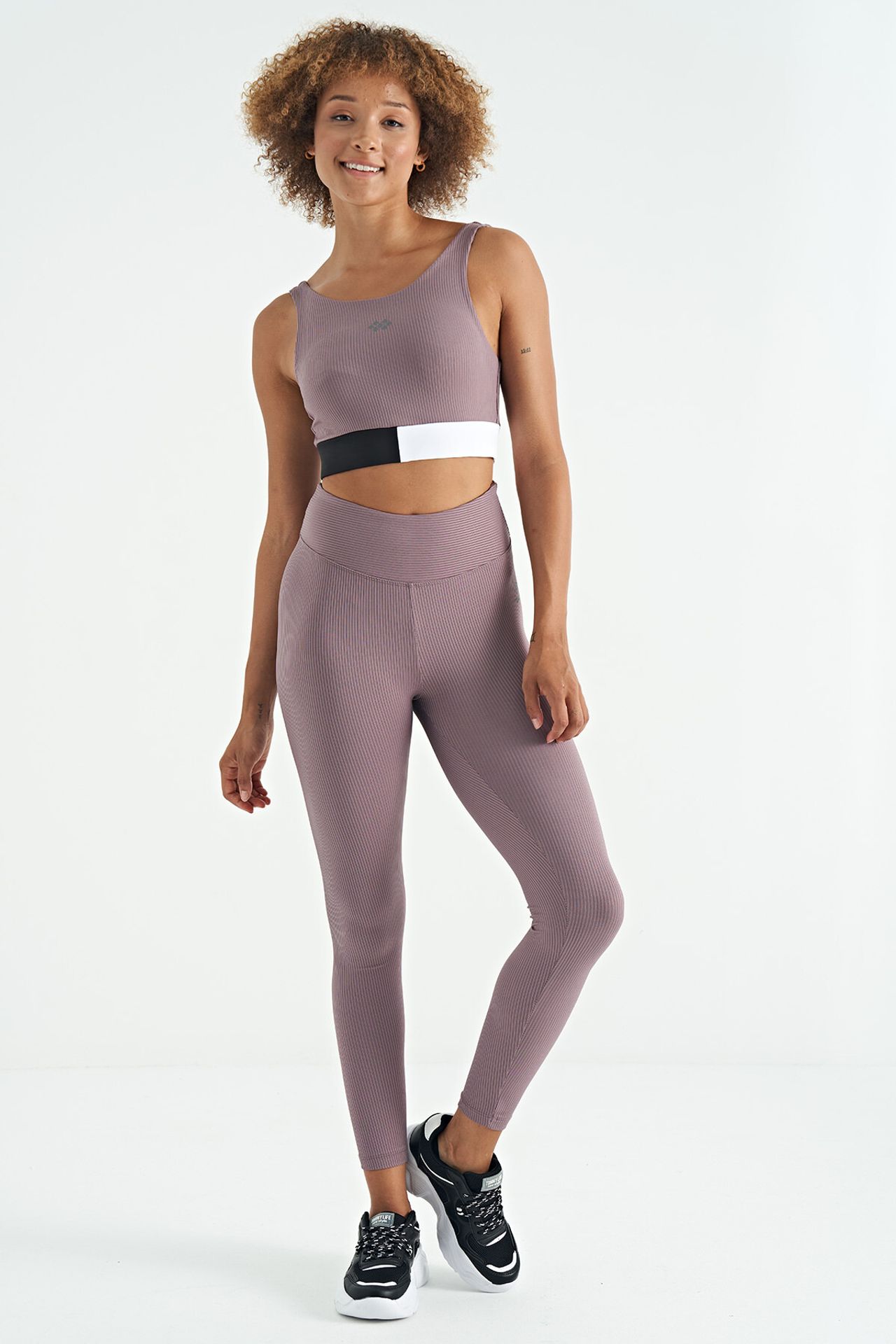 TOMMY Crop Sleeveless Color-block Sports Top 3