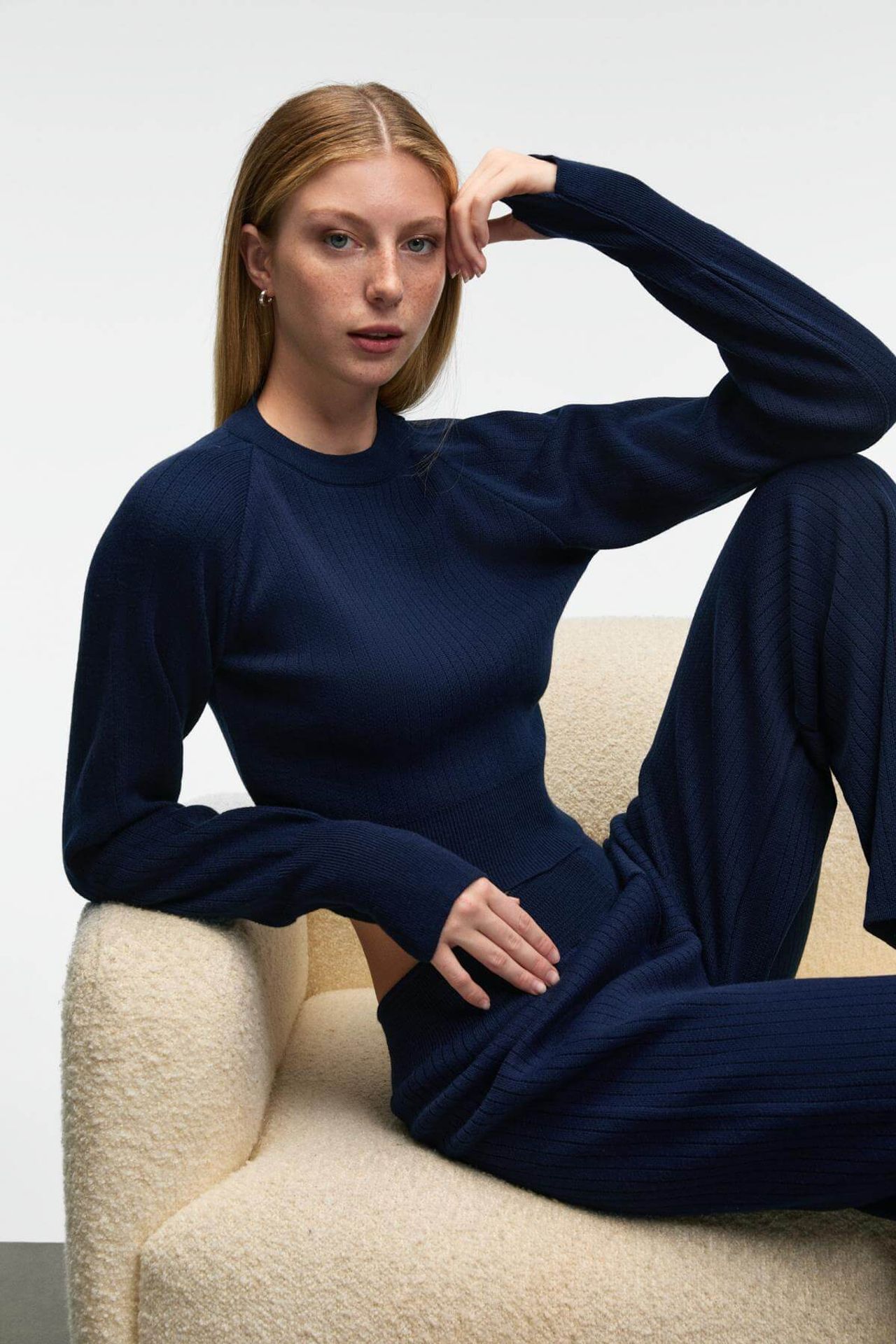 GRIMELANGE Ribbed Crew Neck 2-Piece Co-ord 5