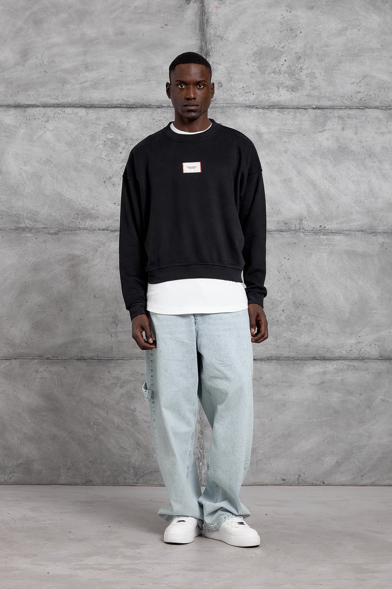 NOMARC Rahat Bisiklet Yaka Uzun Kollu Sweatshirt 3