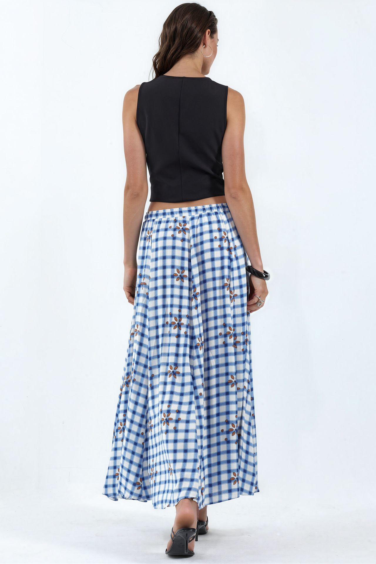 BDART High-Waist Plaid Maxi Skirt 3