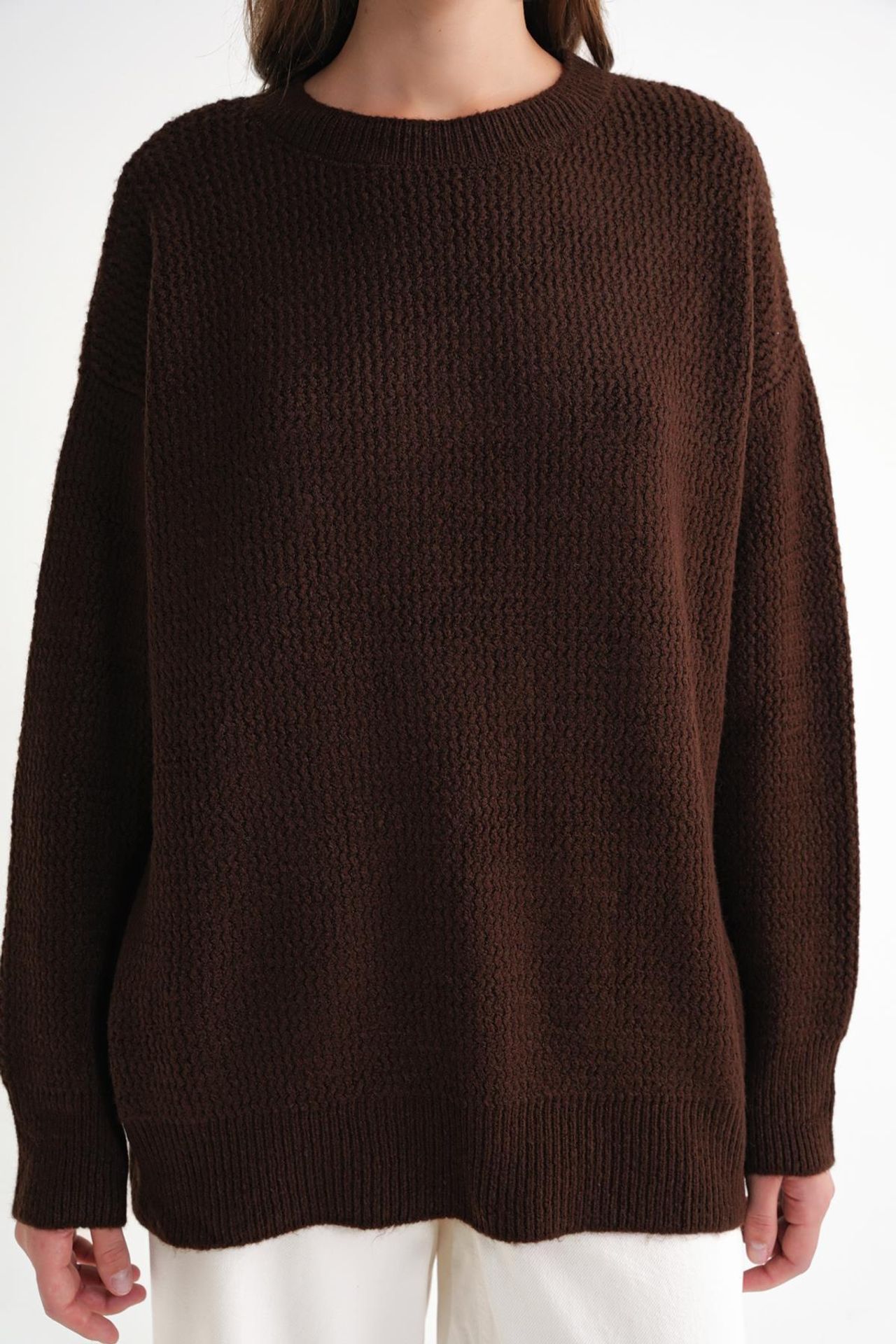 Mixray Long Sleeve Ribbed Knit Sweater 5