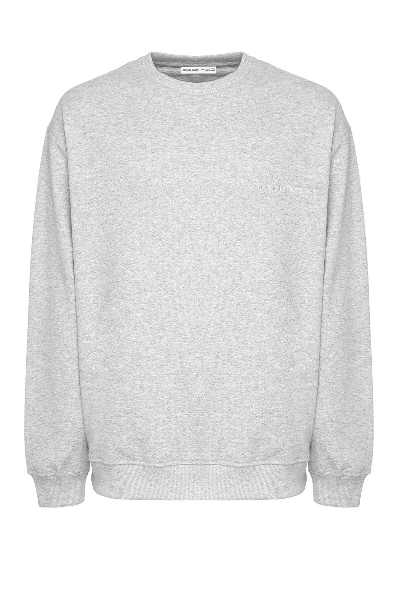 GRIMELANGE Bol Kesim Bisiklet Yaka Sweatshirt 4