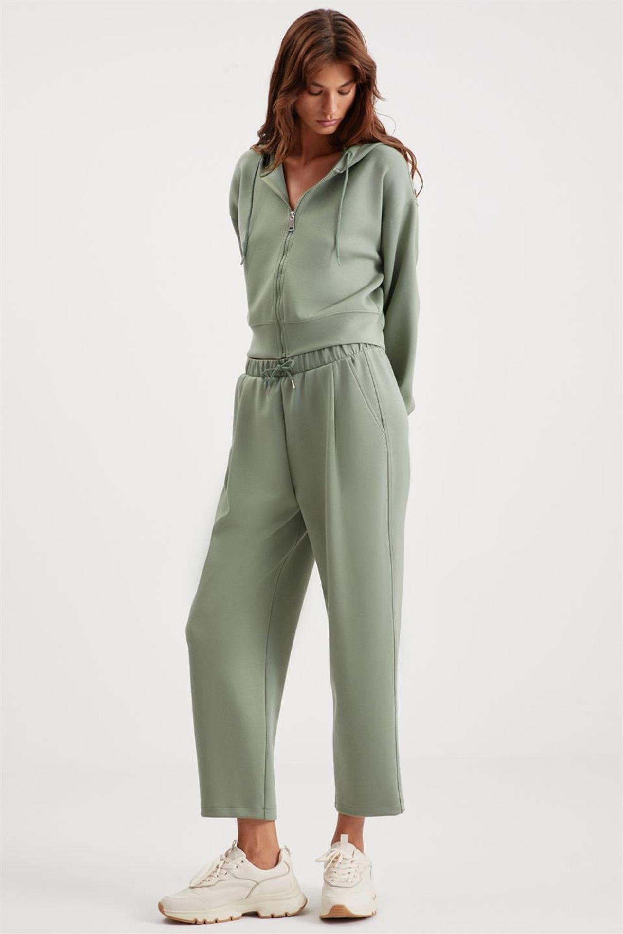 GRIMELANGE Hooded Crop Zip Sweatshirt 2