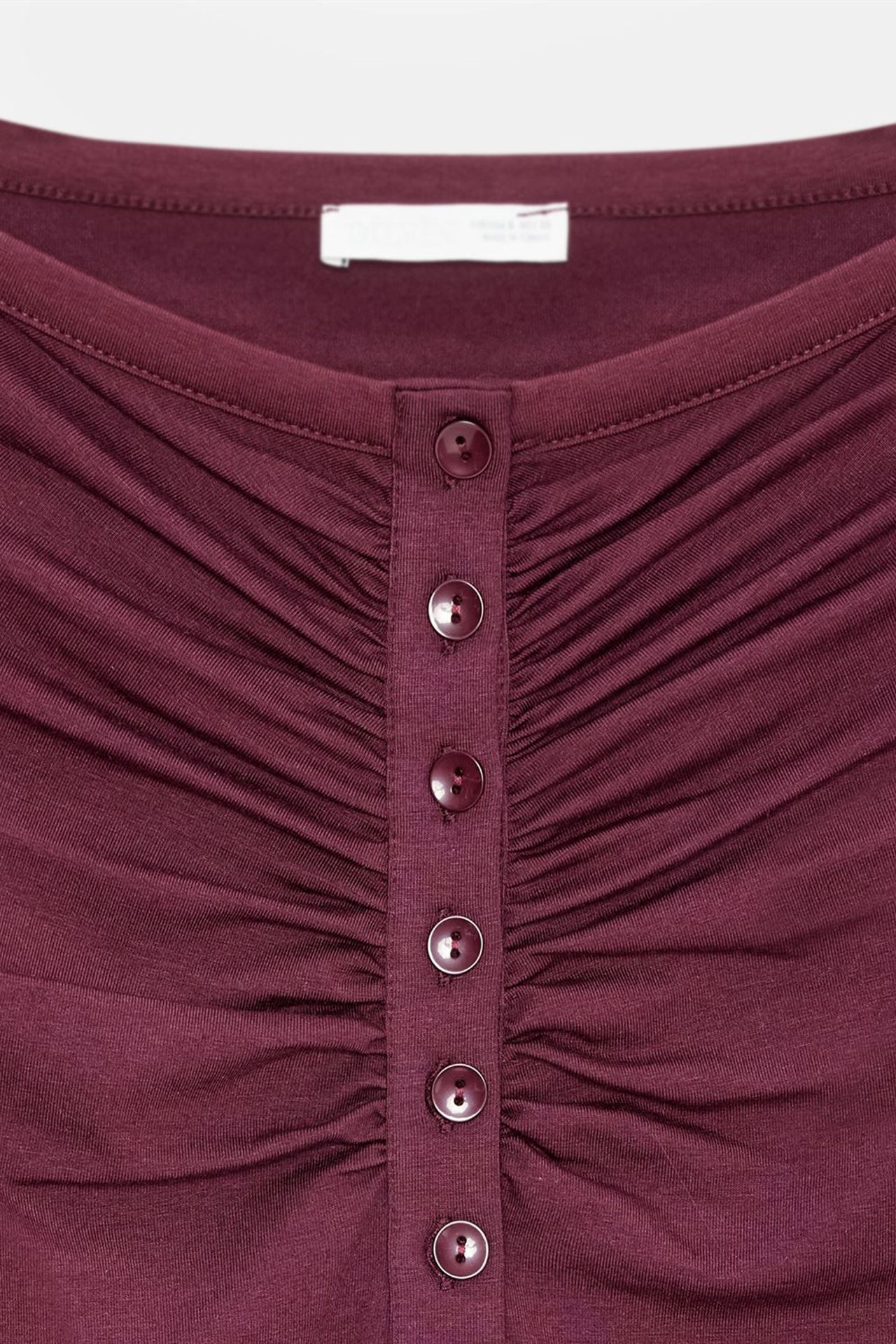 DILVIN Kayık Yaka Slim Fit Body Bluz 7