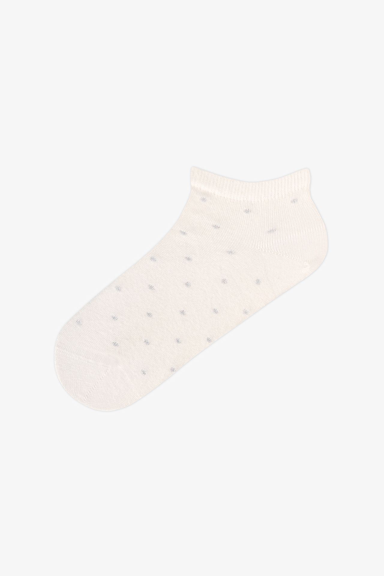 PENTI Silver Polka Dot Pair Of Ankle Socks 6
