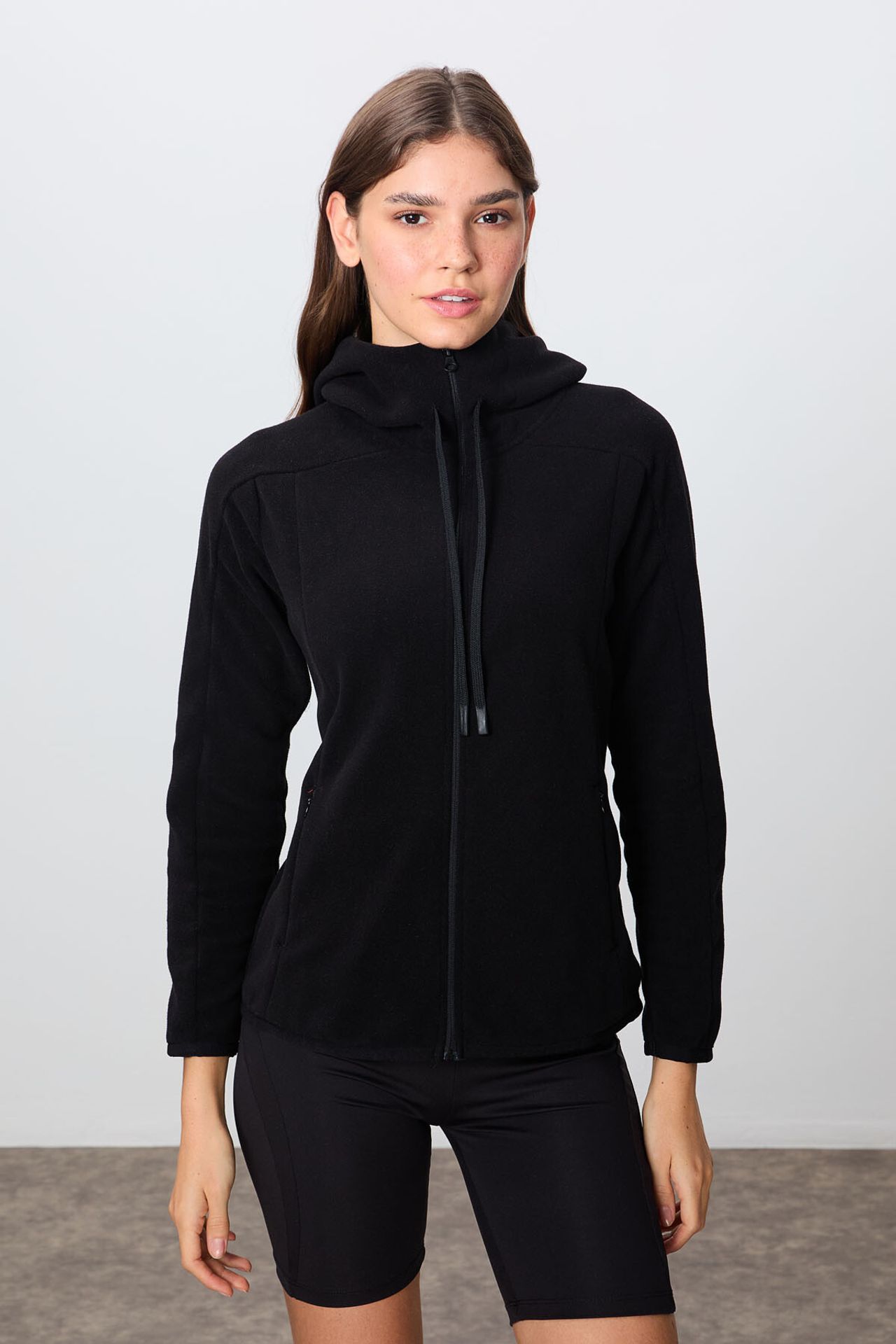 TOMMY Women's Plush Zip-up Hooded Sweatshirt 1