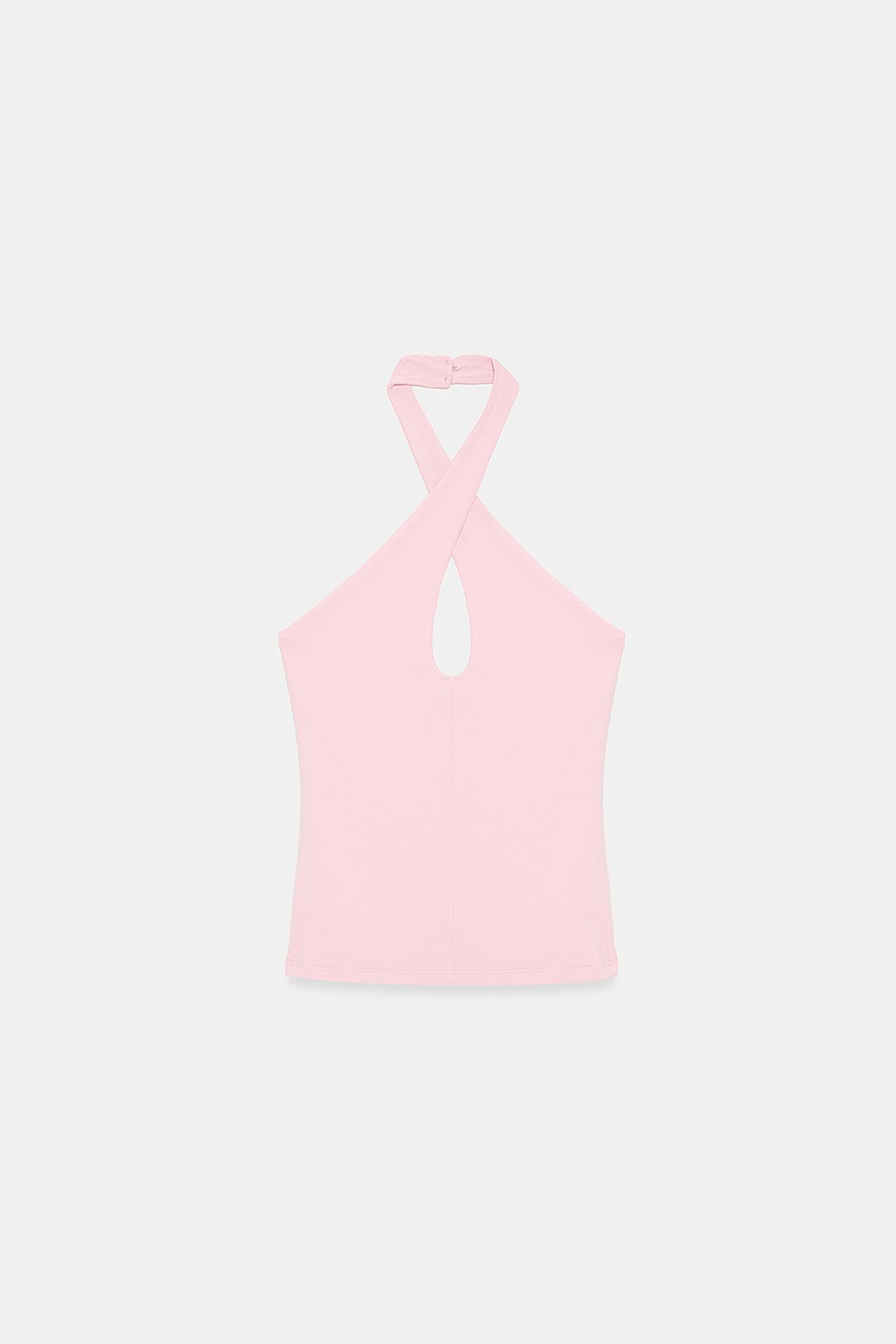 DILVIN Women’s Halter Crop Top With Cut-out Detail 6