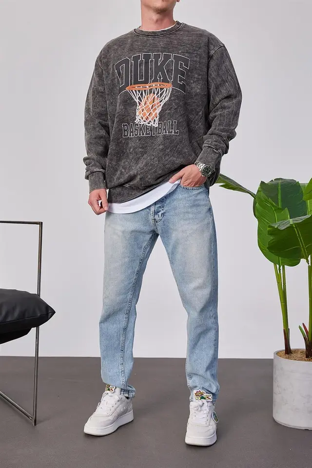 NOMARC Rahat Bisiklet Yaka Sweatshirt