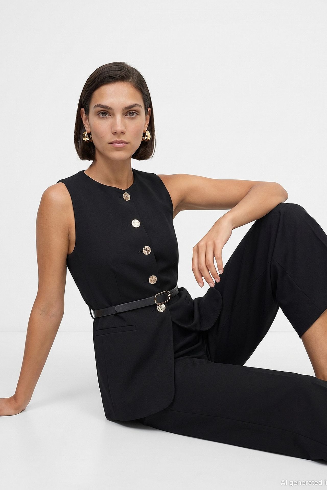 DILVIN Women's Waistcoat 1