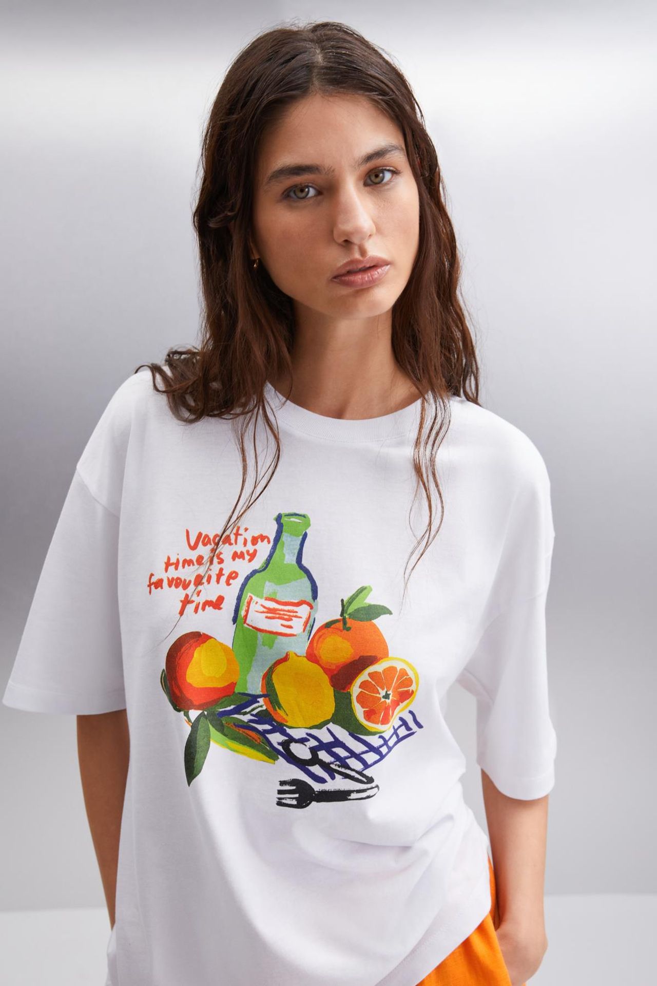 GRIMELANGE Oversized Printed Crew Neck T-Shirt 3