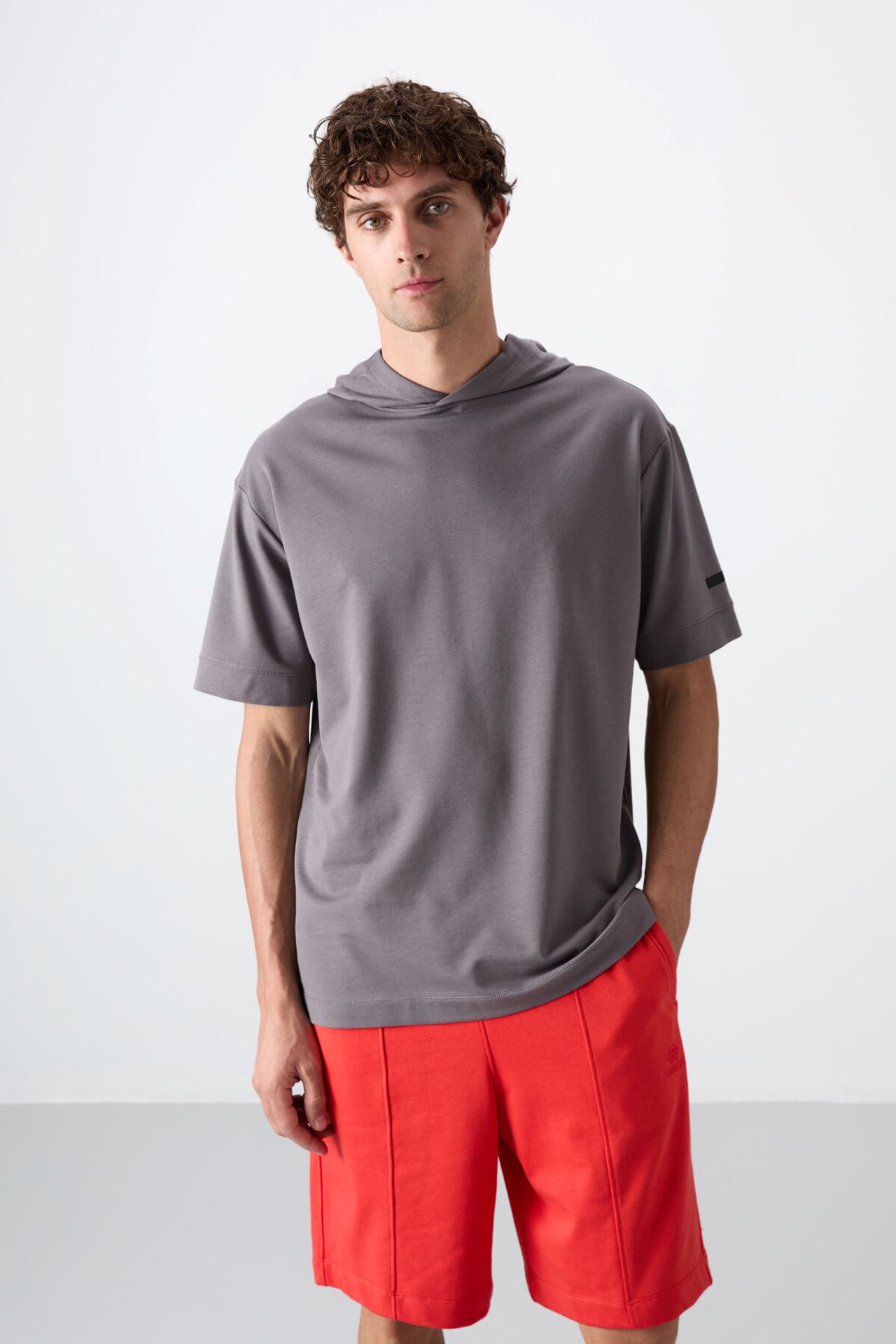 TOMMY Oversized Hooded Short-Sleeve T-Shirt 1