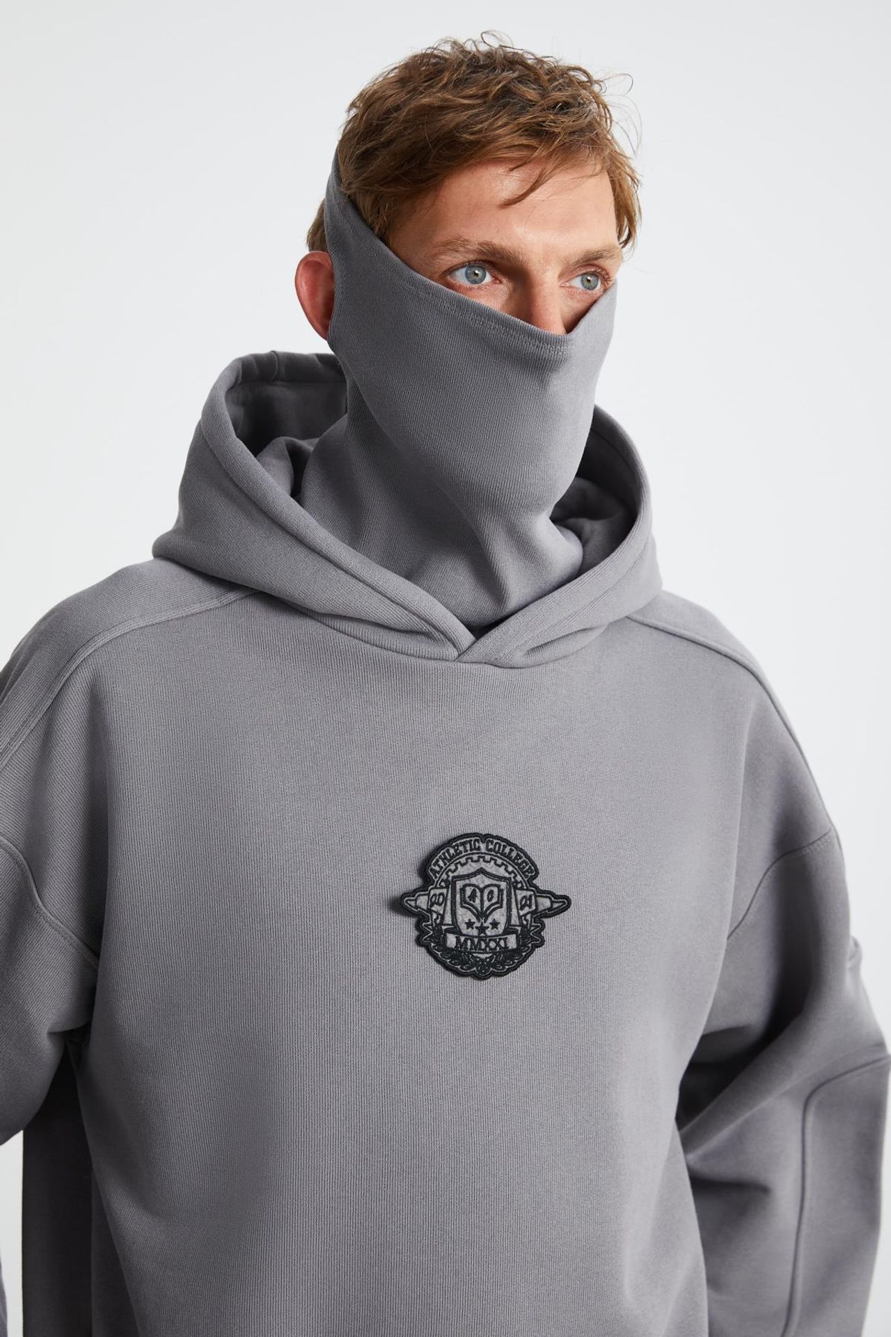 GRIMELANGE Logolu İşlemeli Kapüşonlu Sweatshirt 2