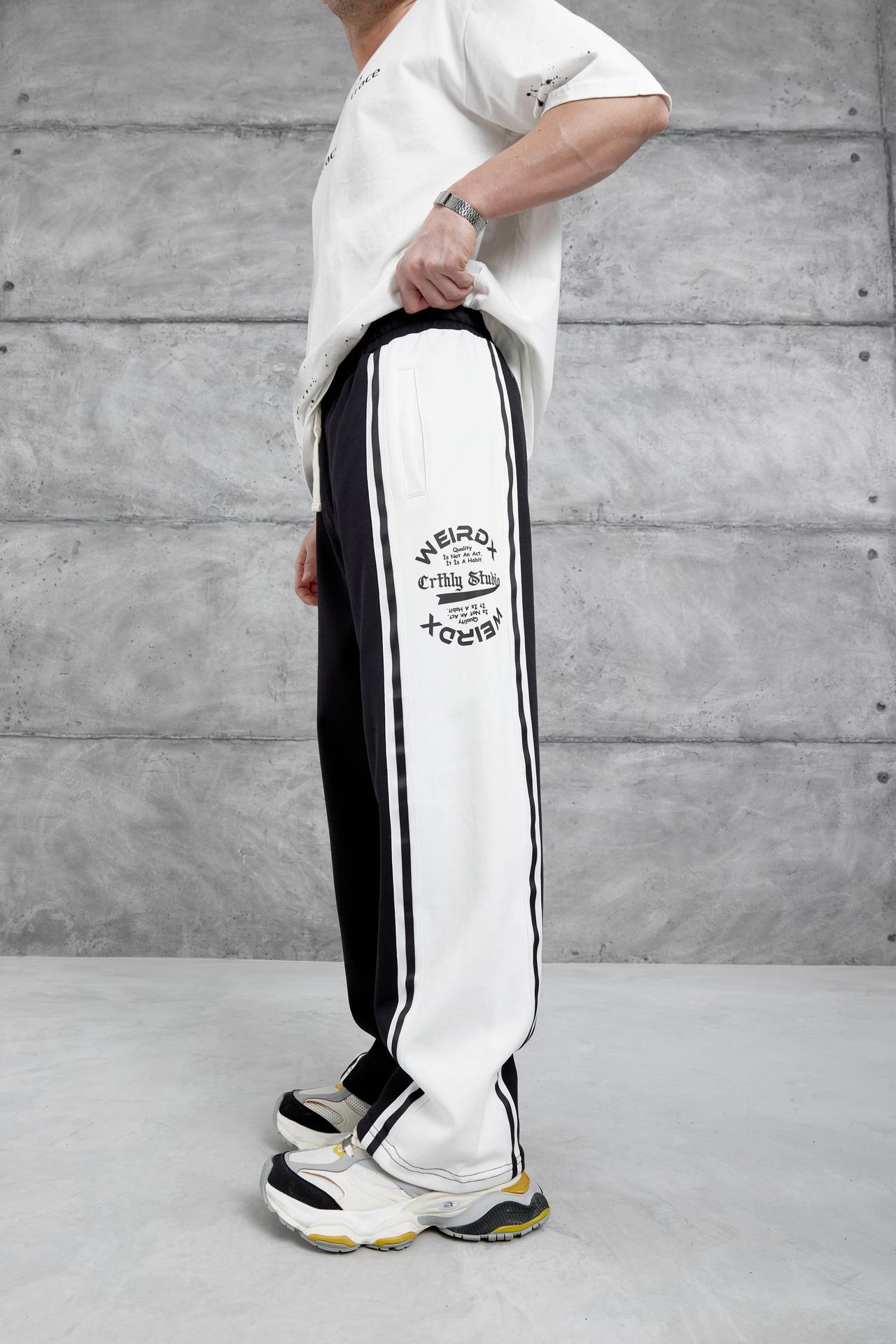 NOMARC Bol Geniş Paça İpli Jogger Pantolon 5