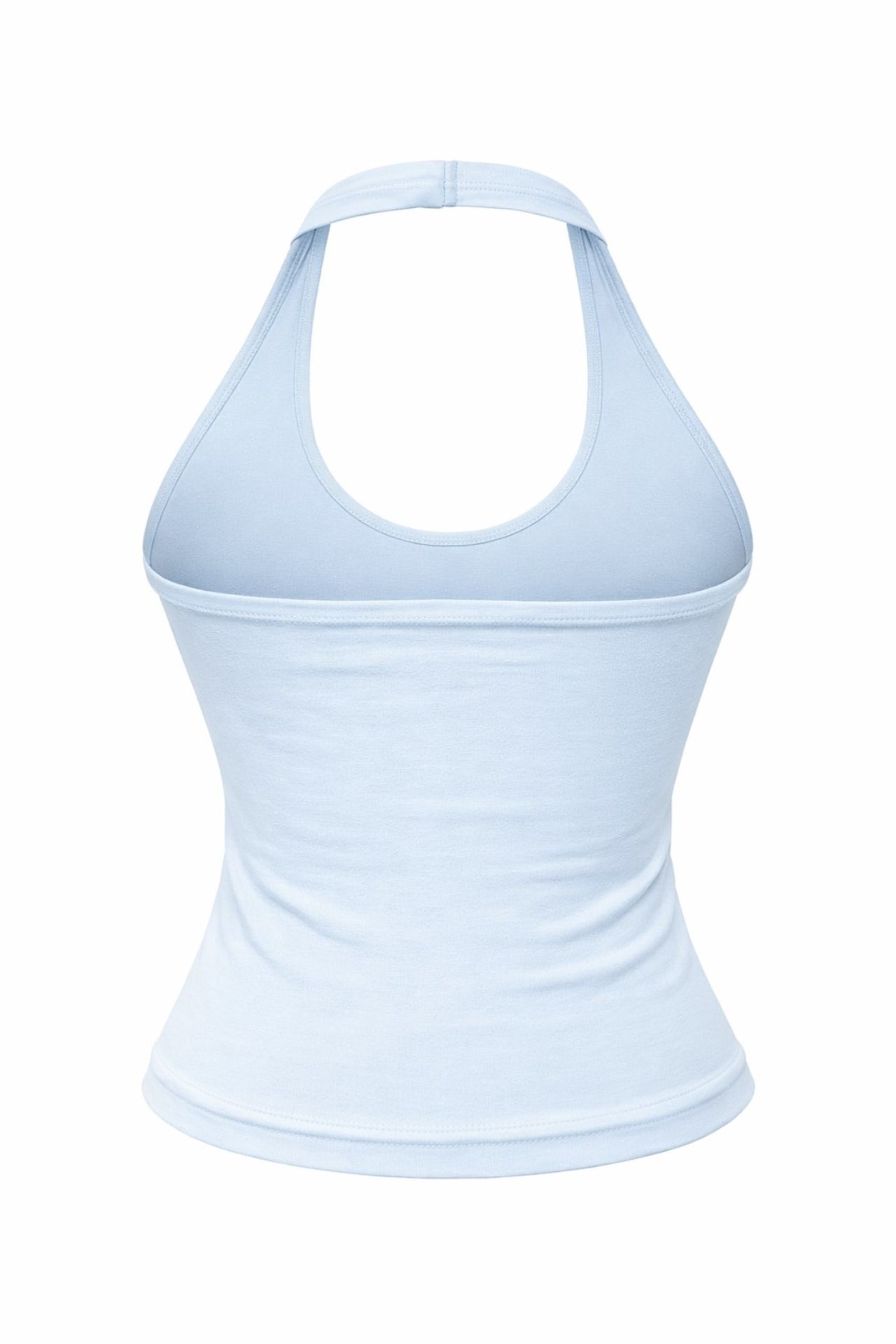 MIXRAY Backless Halterneck Knit Blouse 2
