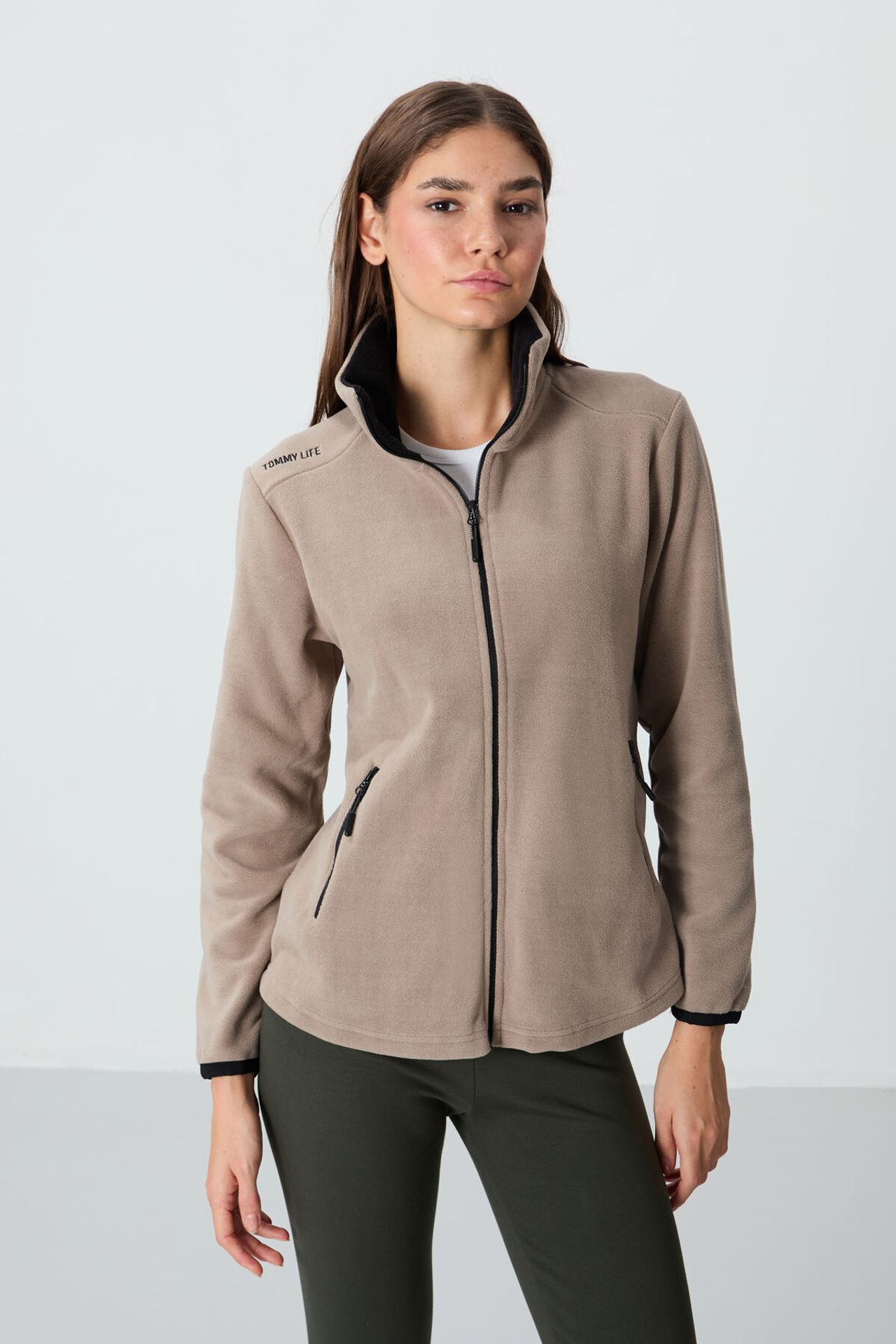 TOMMY Women's Plush Zip-Front Sweatshirt 3