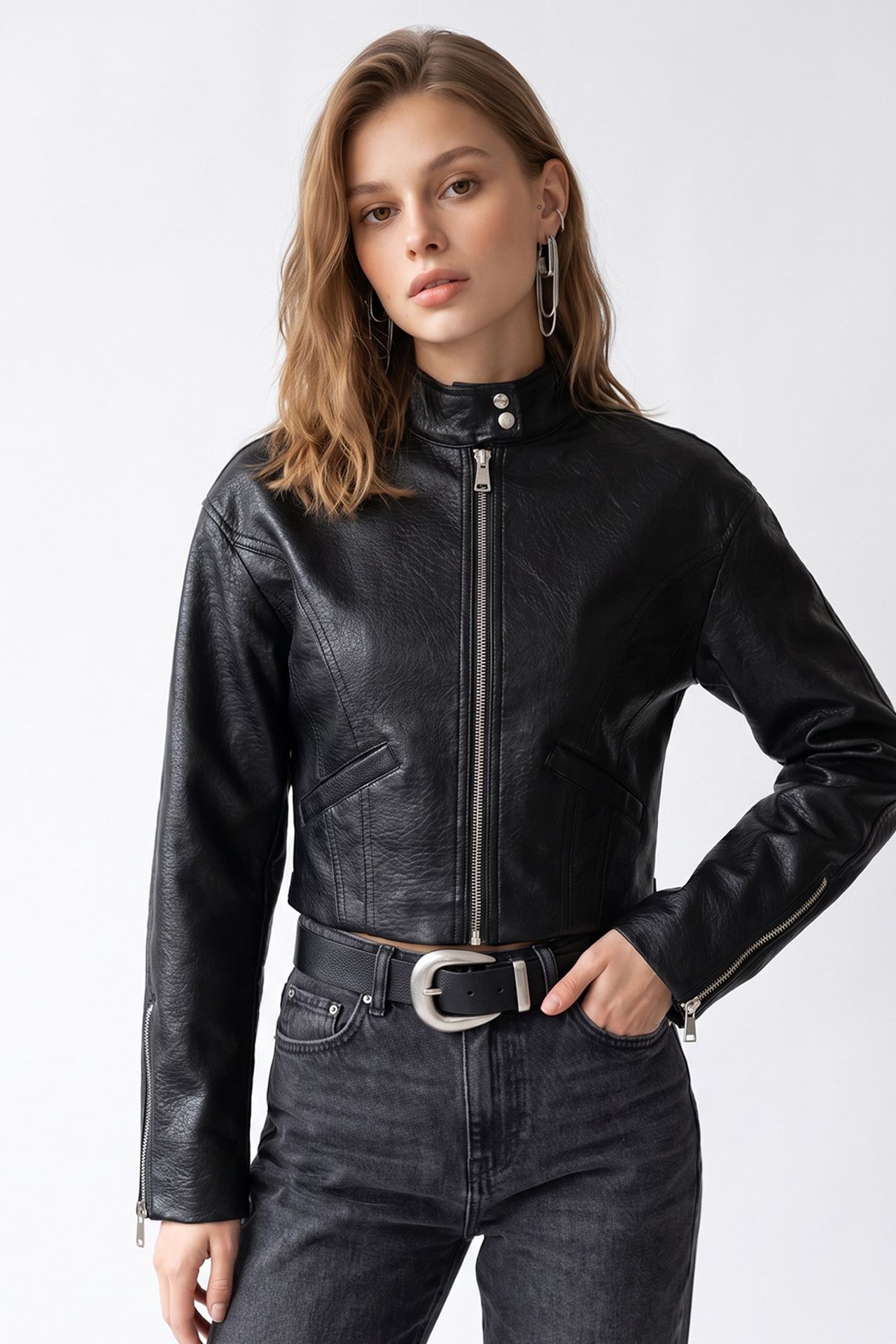 MIXRAY Women's Cotton Blazer