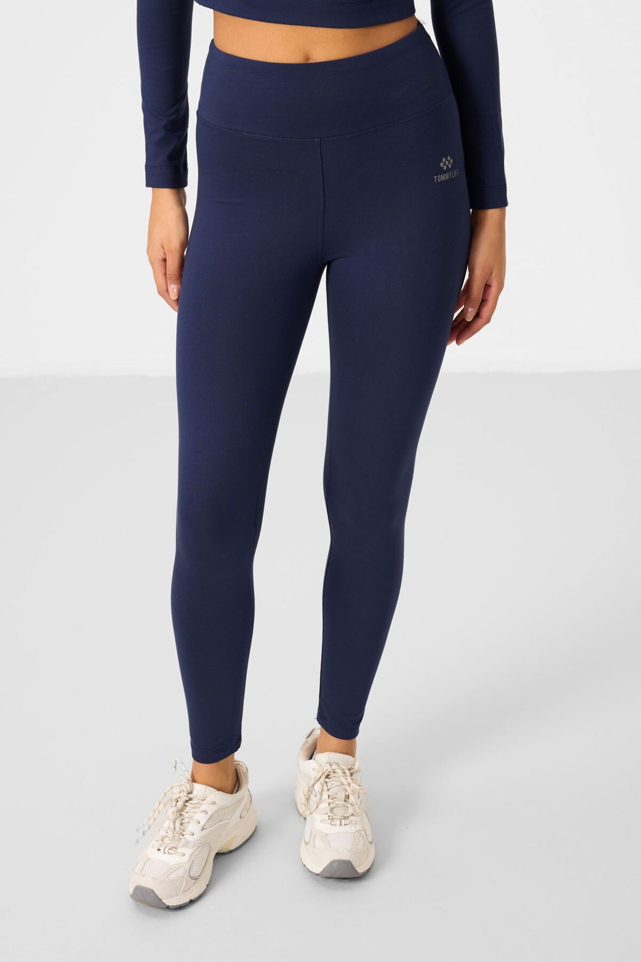 TOMMY Cotton Elastane Crop T-Shirt And Leggings Set 5