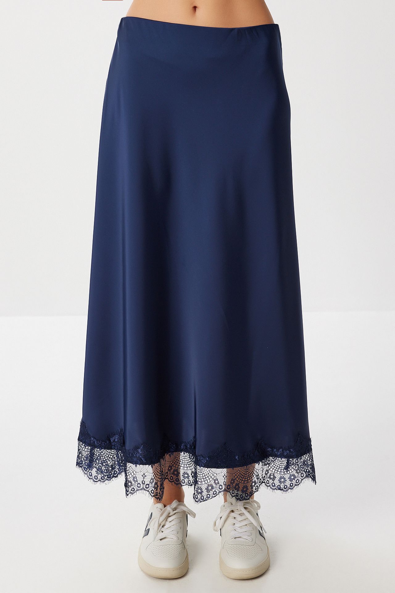 ISTANBUL Pull-On Satin Long Skirt 4
