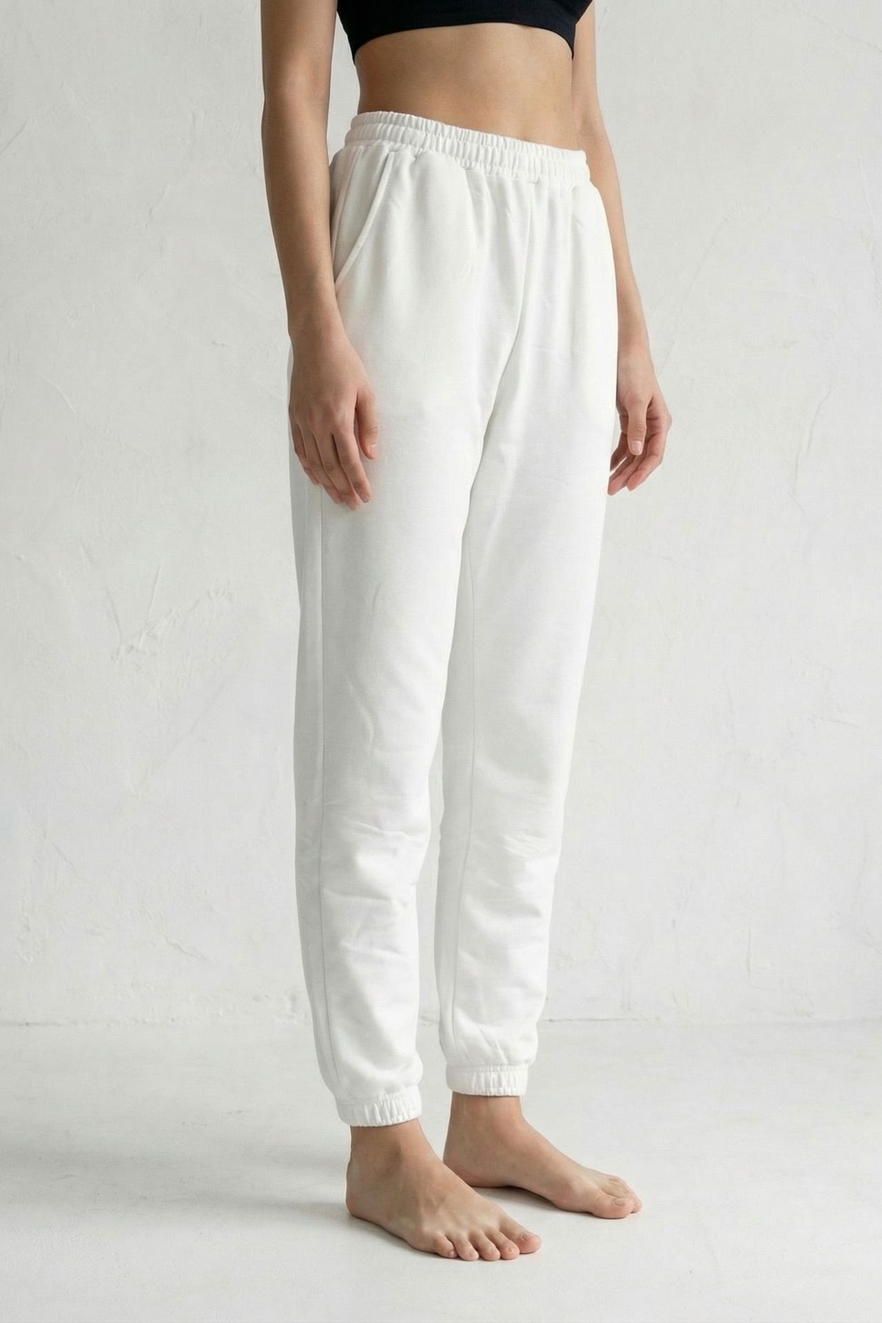 MY FASHION Elastic Waist Jogger Sweatpants 3