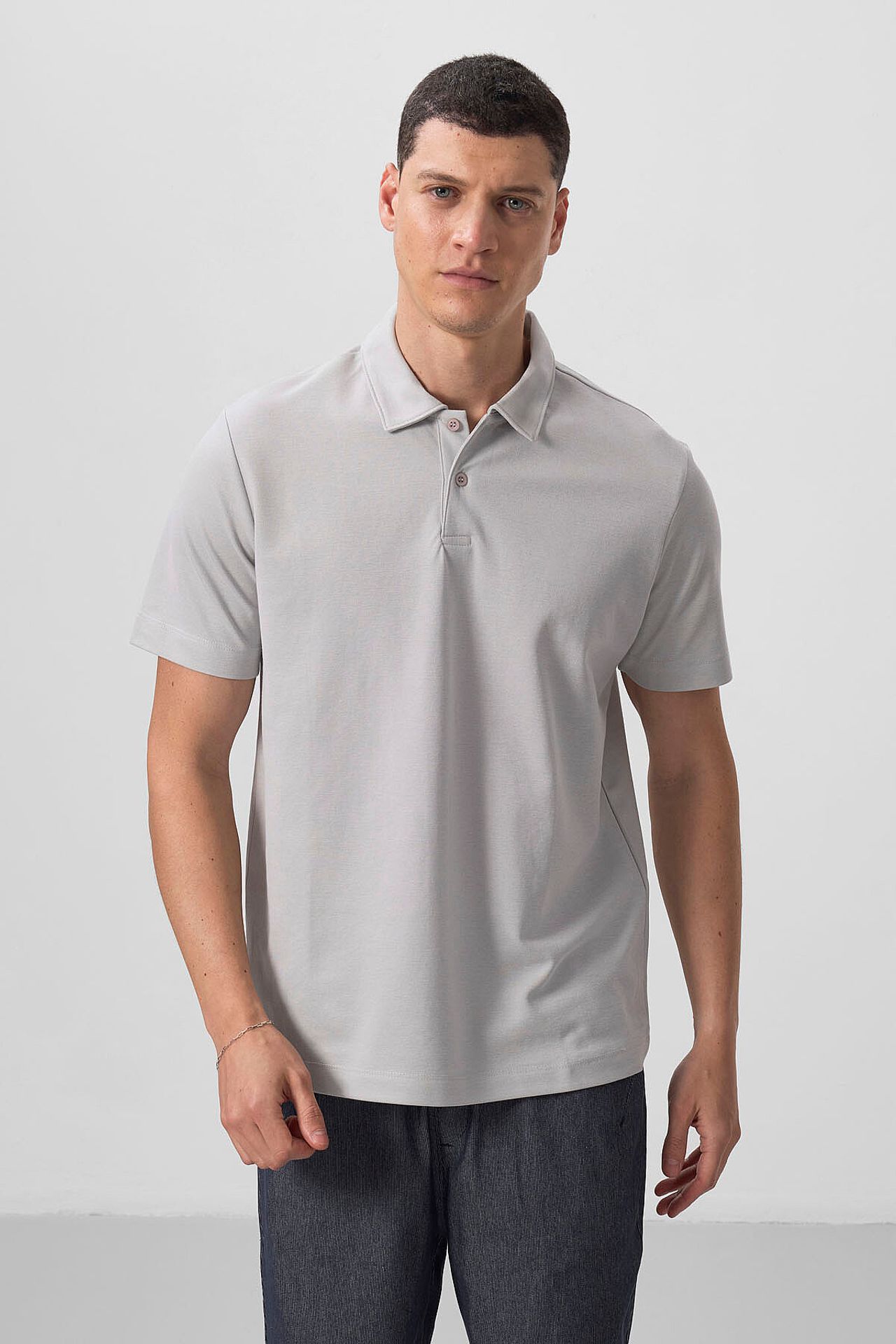 TOMMY Men's Cotton Elastane Polo T-Shirt 5