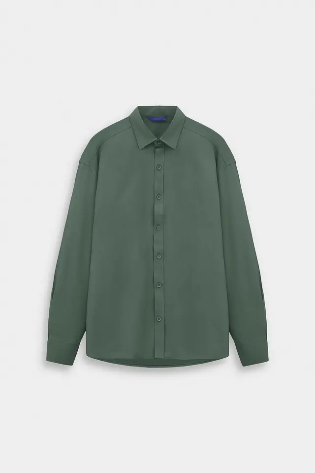GIESTO Structured Long Sleeve Shirt