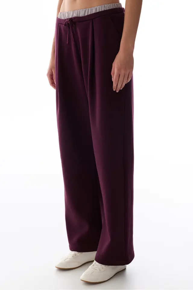 PENTI Layered Wide-Leg Pants