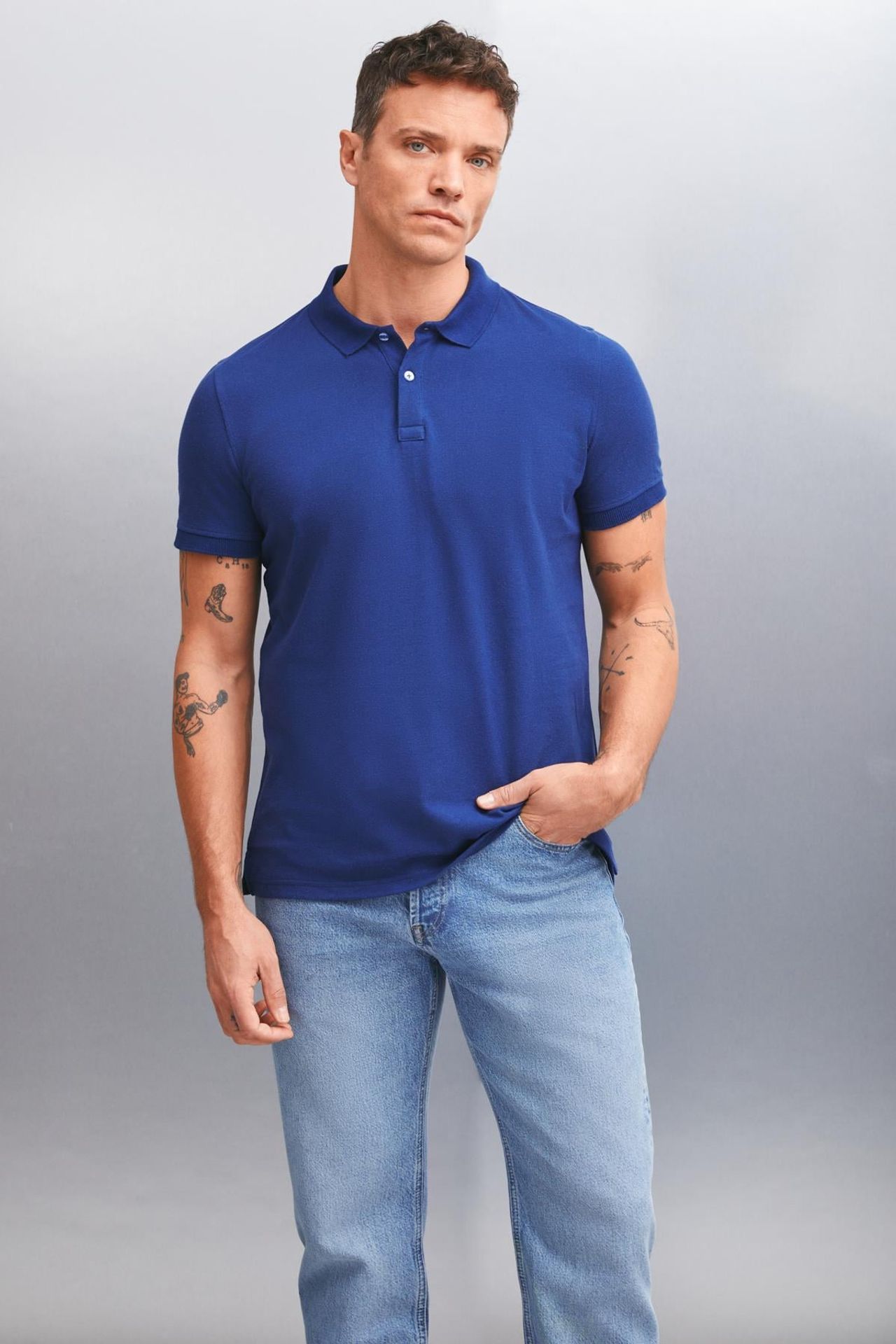 GRIMELANGE Polo Yaka Düğmeli Tişört 5