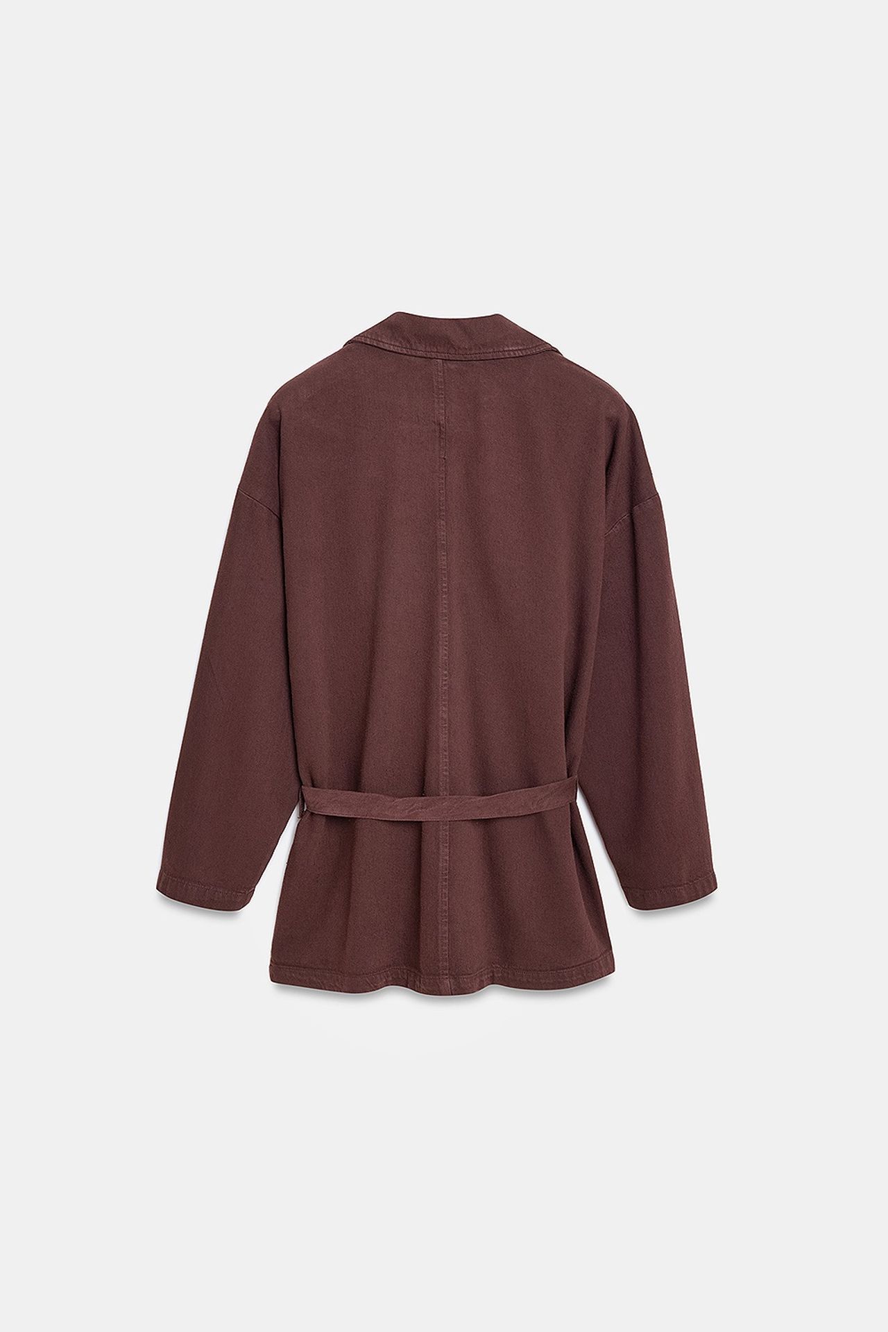 DILVIN Oversized Belted Long Jacket 6