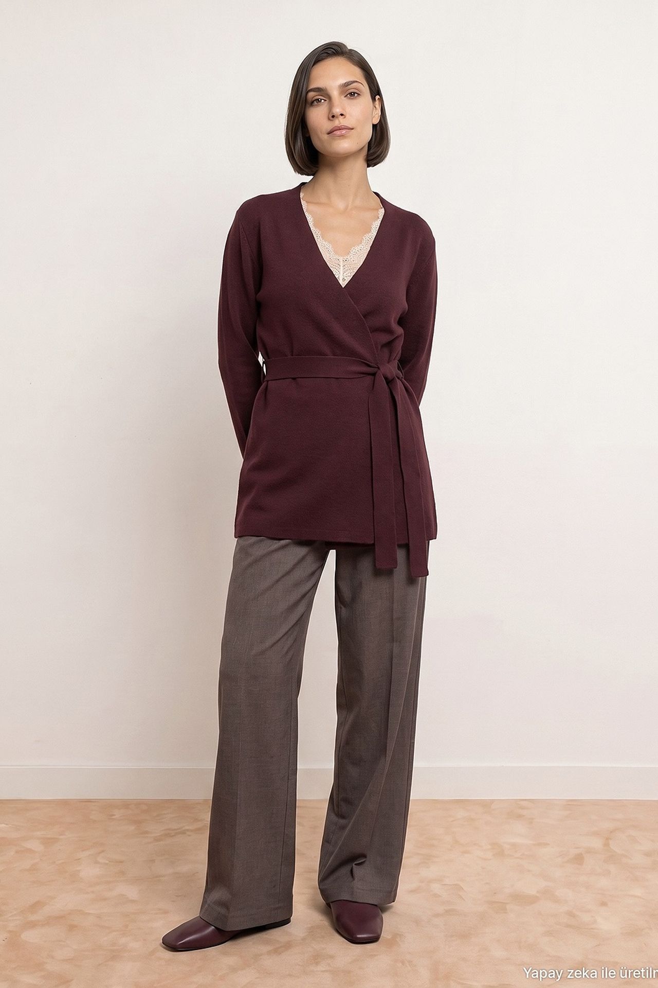 DILVIN Women's Acrylic Wool Blend Cardigan 4