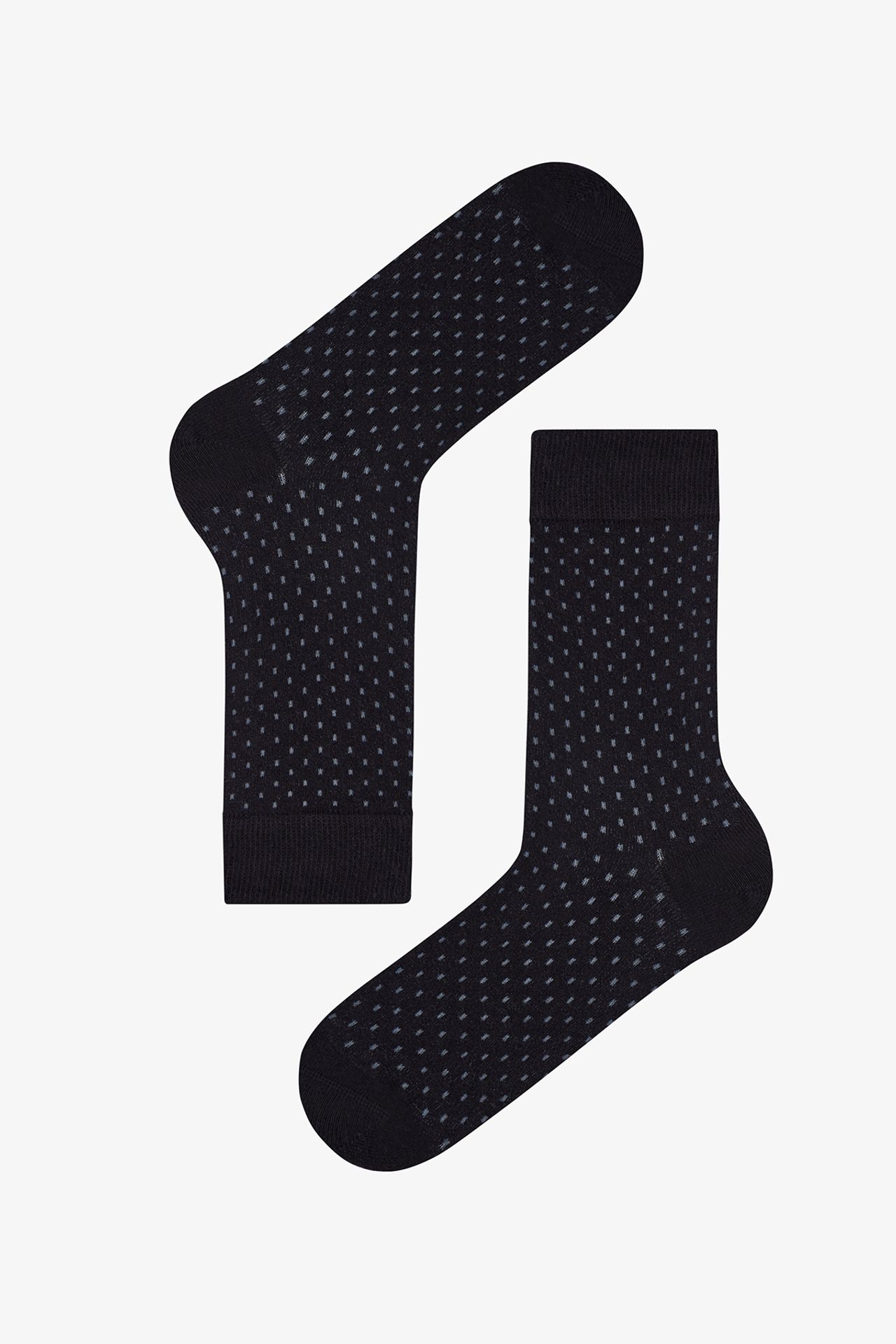 PENTI Men's Contrast Cotton 2-Pack Crew Socks 2