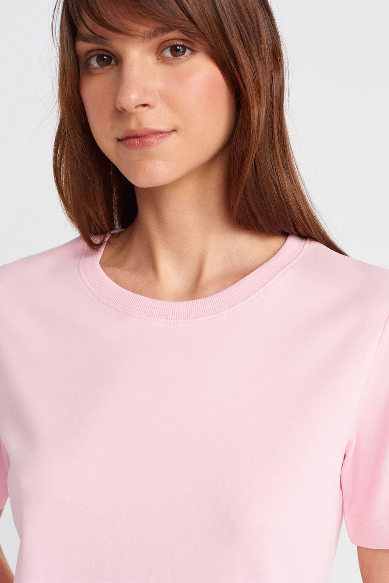 DILVIN Women's Cotton Crew Neck T-Shirt 3