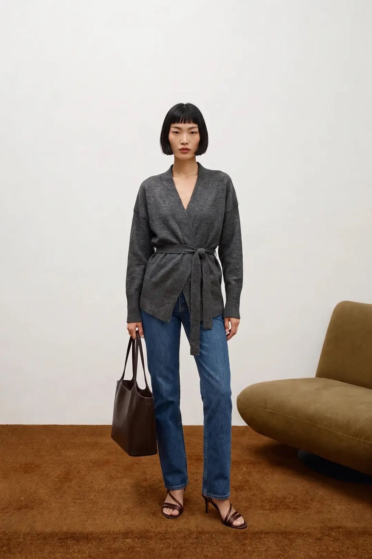 MY FASHION Normal Kesim Açık Ön Örgü Hırka 2