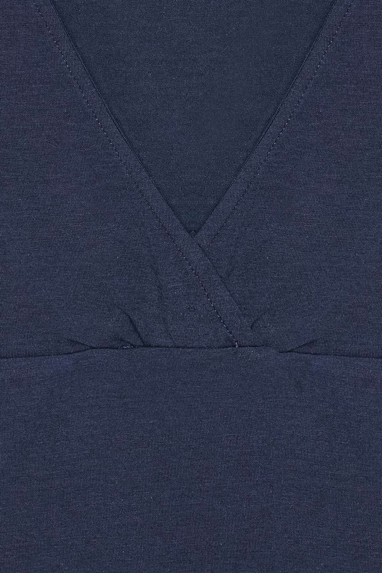 DILVIN Fitted V-Neck Short-Sleeve T-Shirt 7