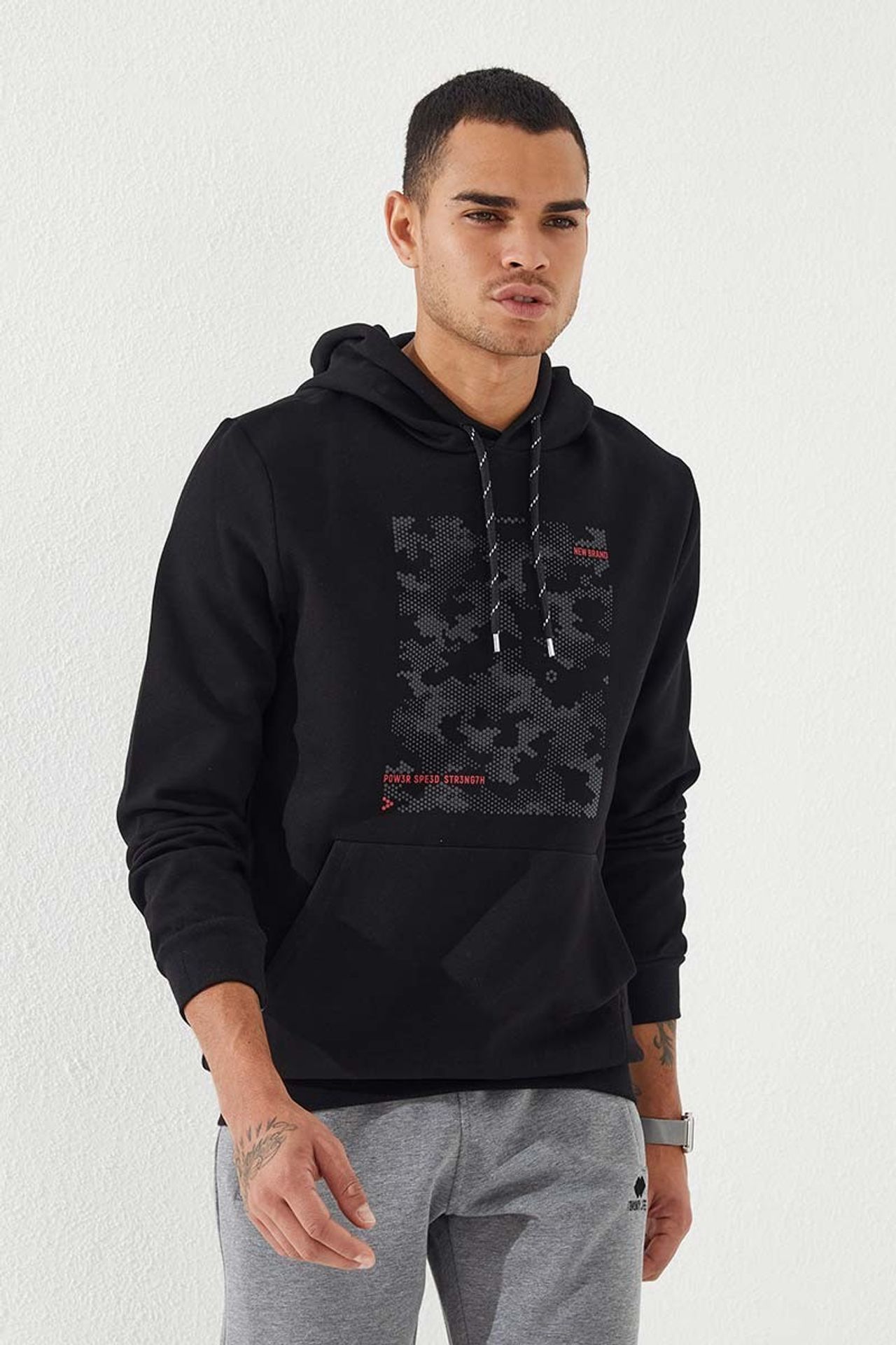 TOMMY Men's Camouflage Printed Hoodie 3