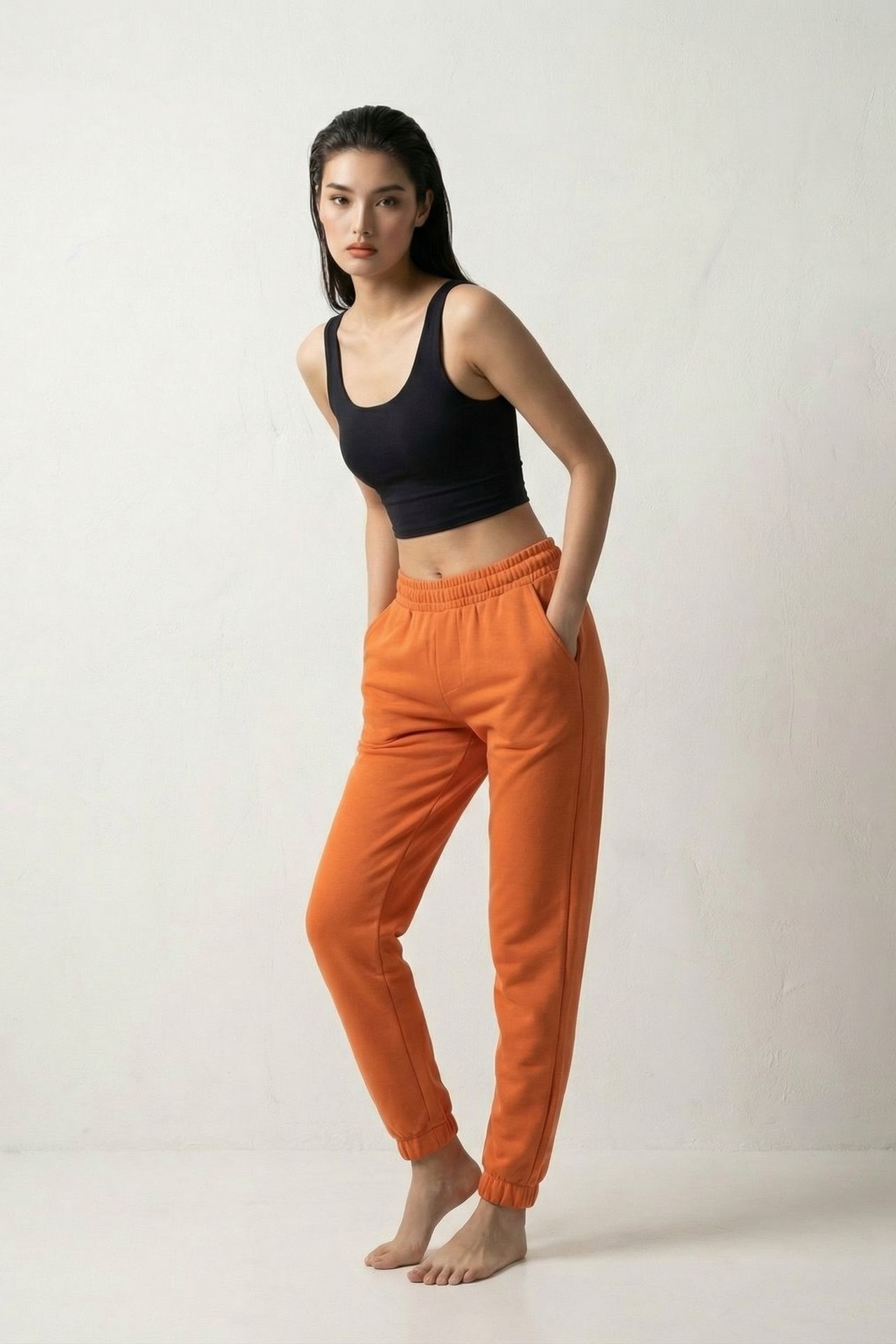 MY FASHION Elastic Waist Jogger Sweatpants 5