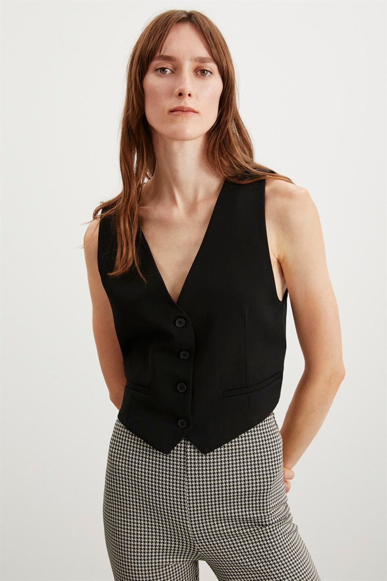 GRIMELANGE Tailored Front-Button Waistcoat 3