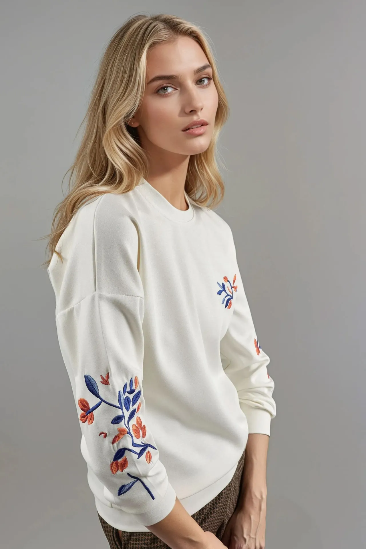 BERSAN Kadın Bisiklet Yaka Sweatshirt 2