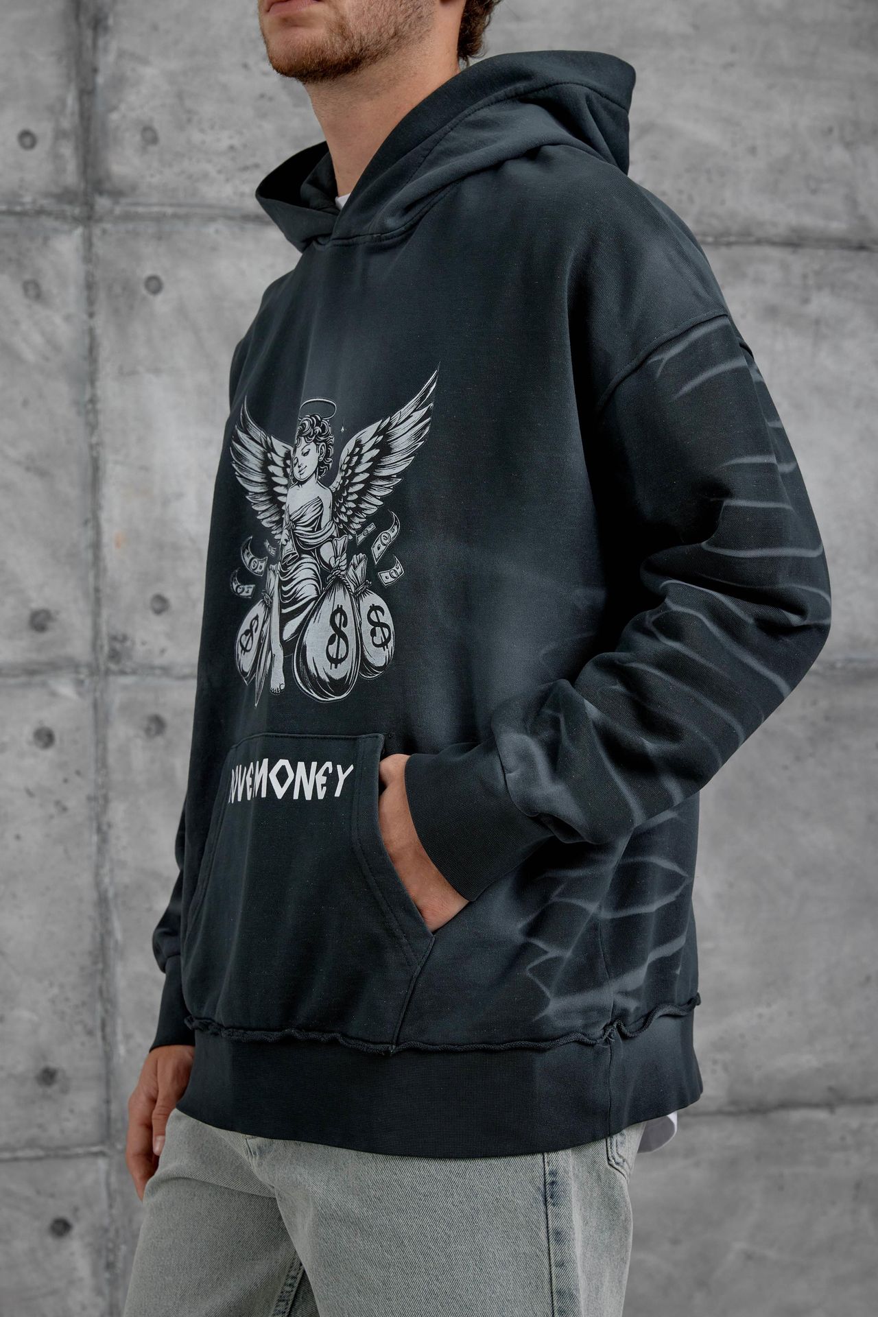 NOMARC Baskılı Kapüşonlu Oversize Sweatshirt 2