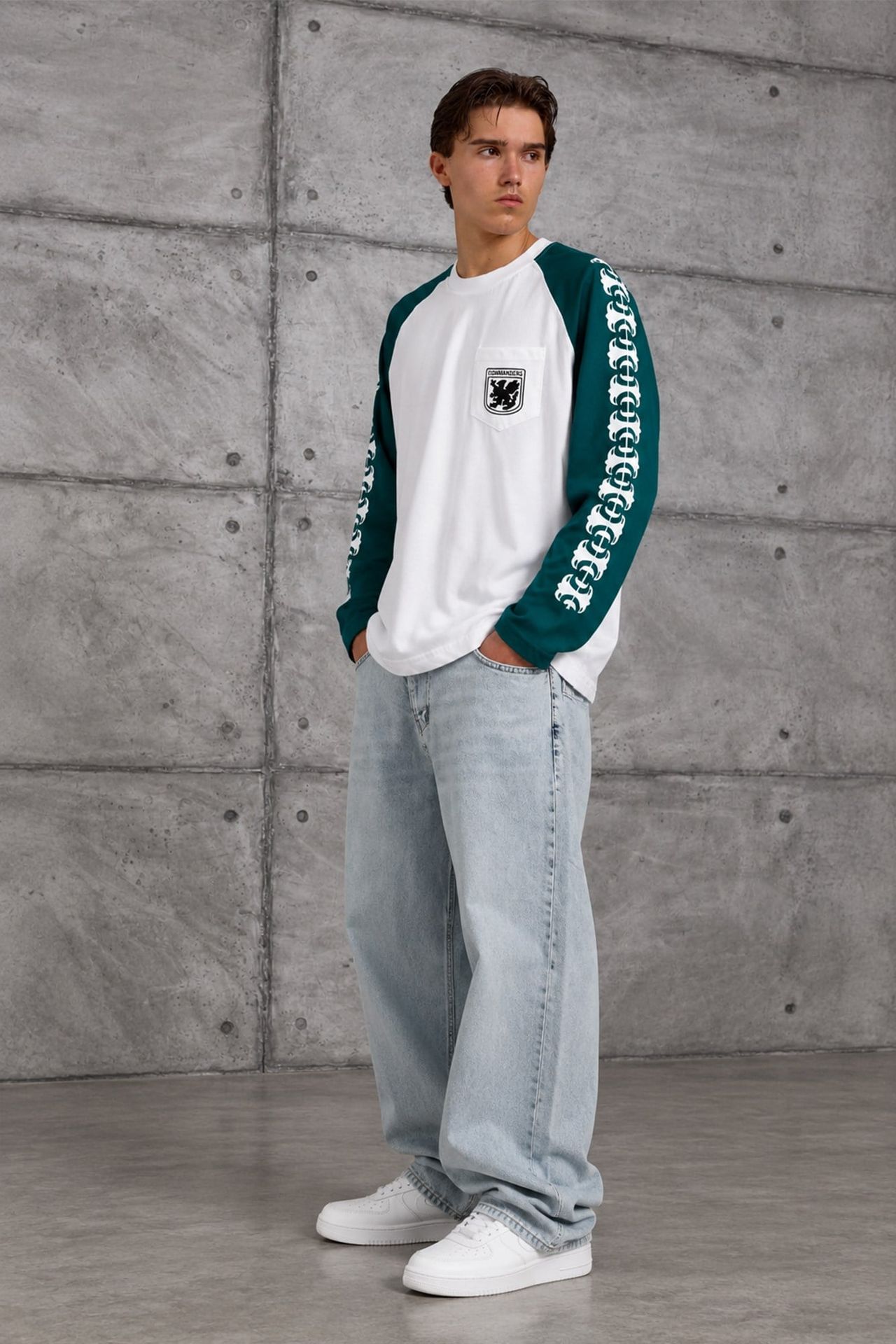 NOMARC Rahat Bisiklet Yaka Uzun Kollu Sweatshirt 3