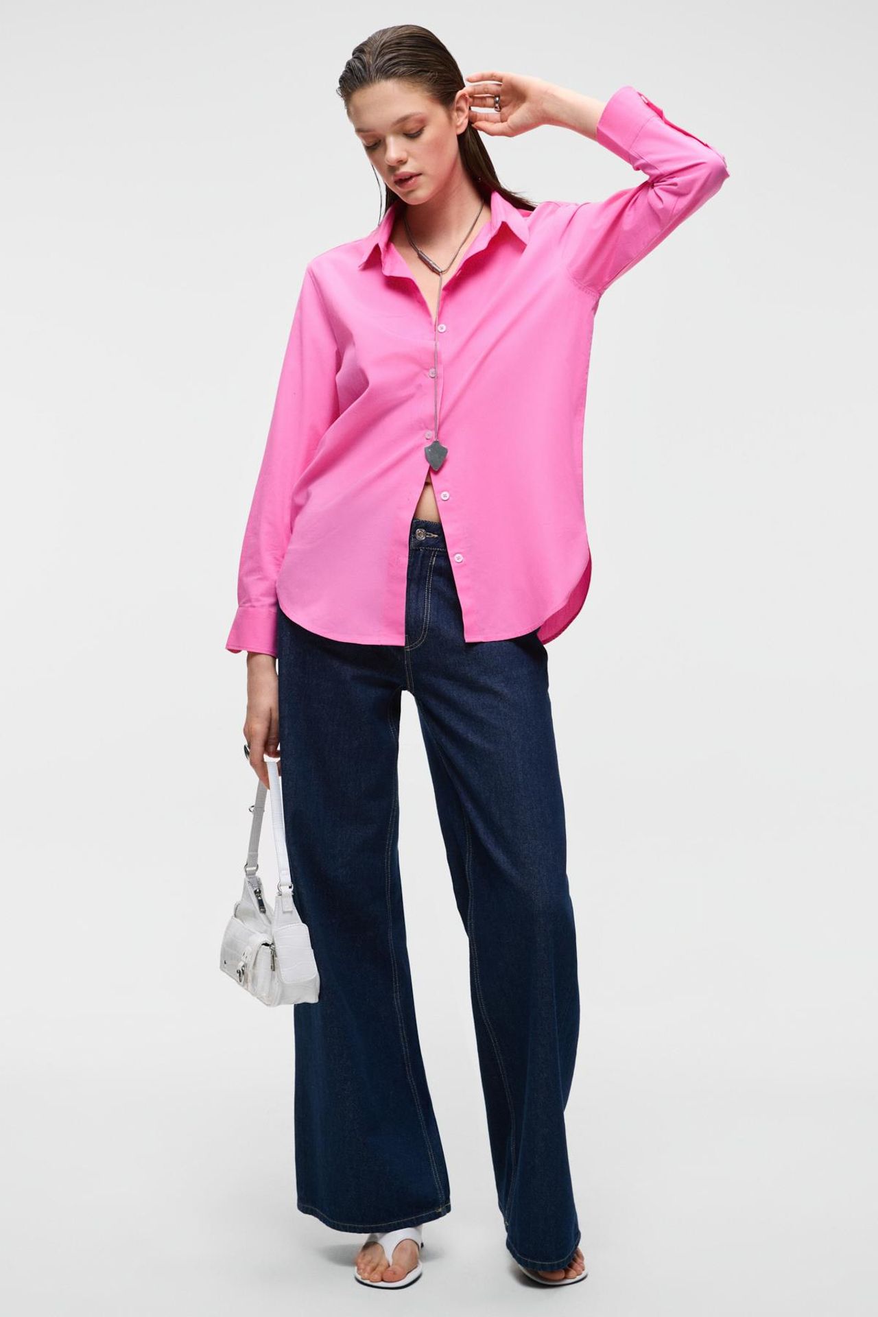 GRIMELANGE Oversized Long Sleeve Shirt 5