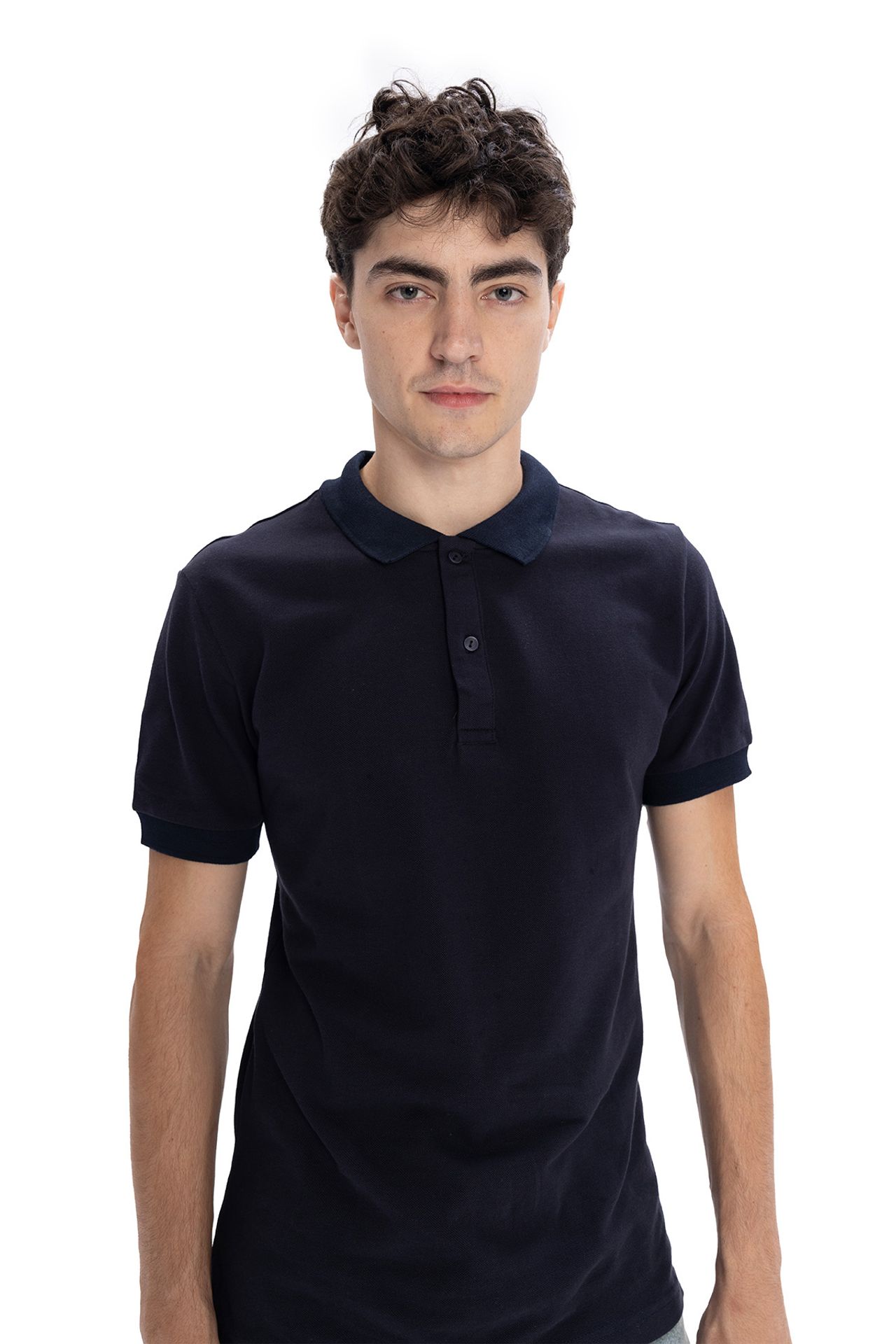 GIESTO Polo Collar Buttoned T-Shirt 1