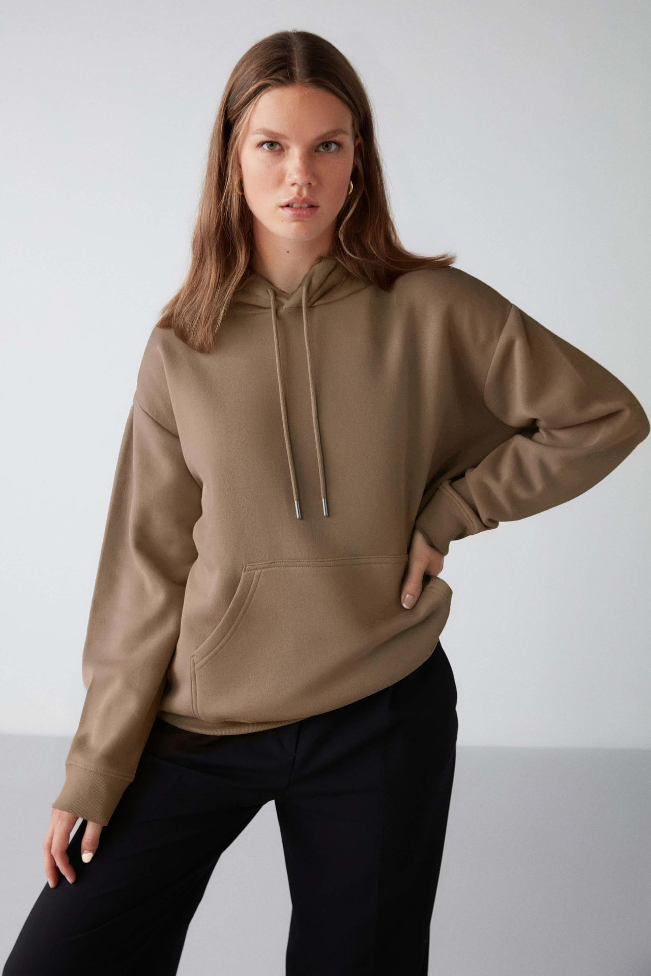 GRIMELANGE Kapüşonlu Rahat Cepli Sweatshirt 1
