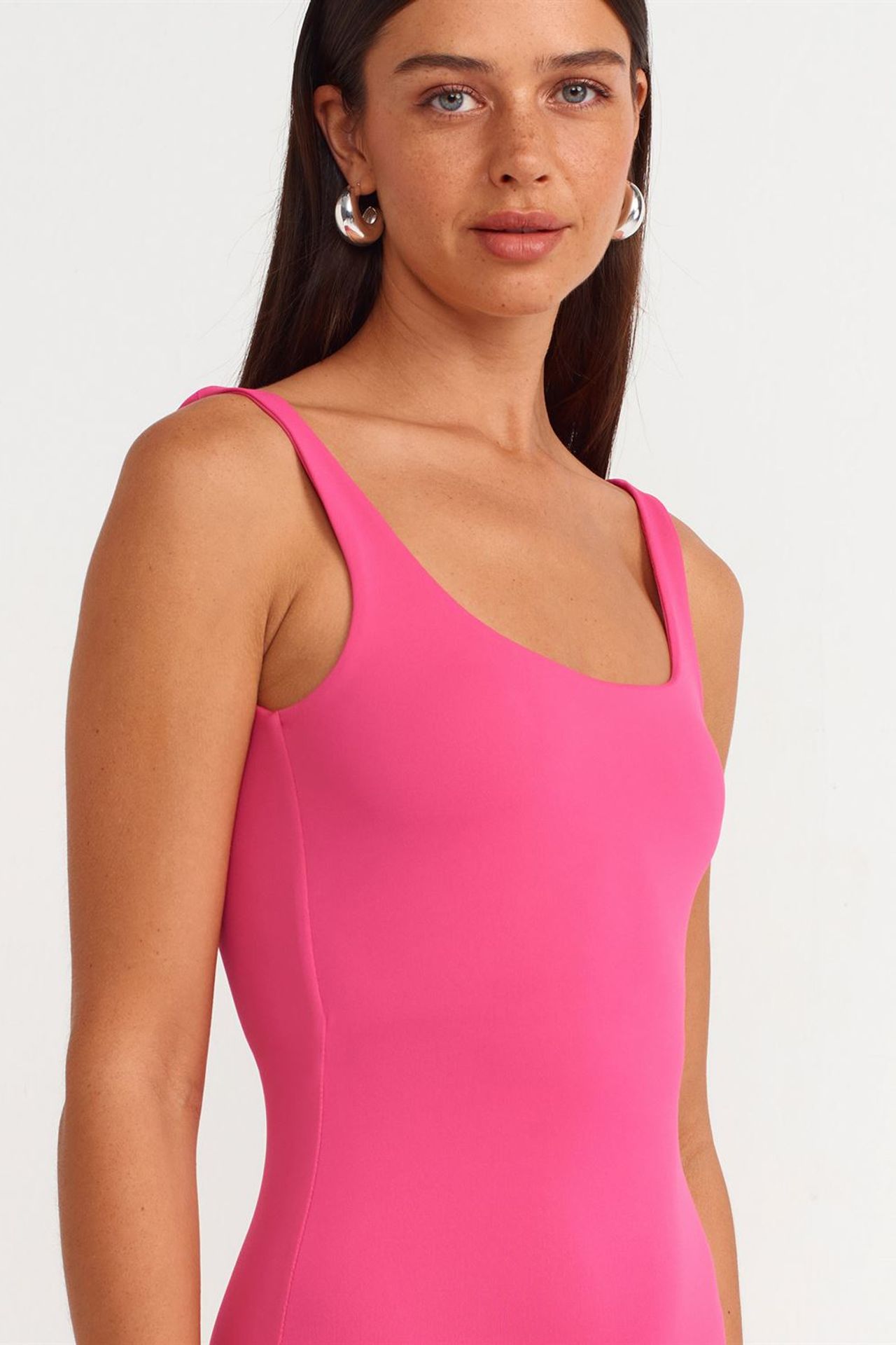 DILVIN Kolsuz Bodycon Midi Elbise 4