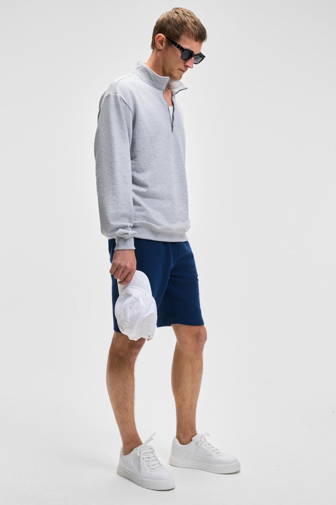 GRIMELANGE Yarım Fermuarlı Yarım Balıkçı Yaka Sweatshirt 3
