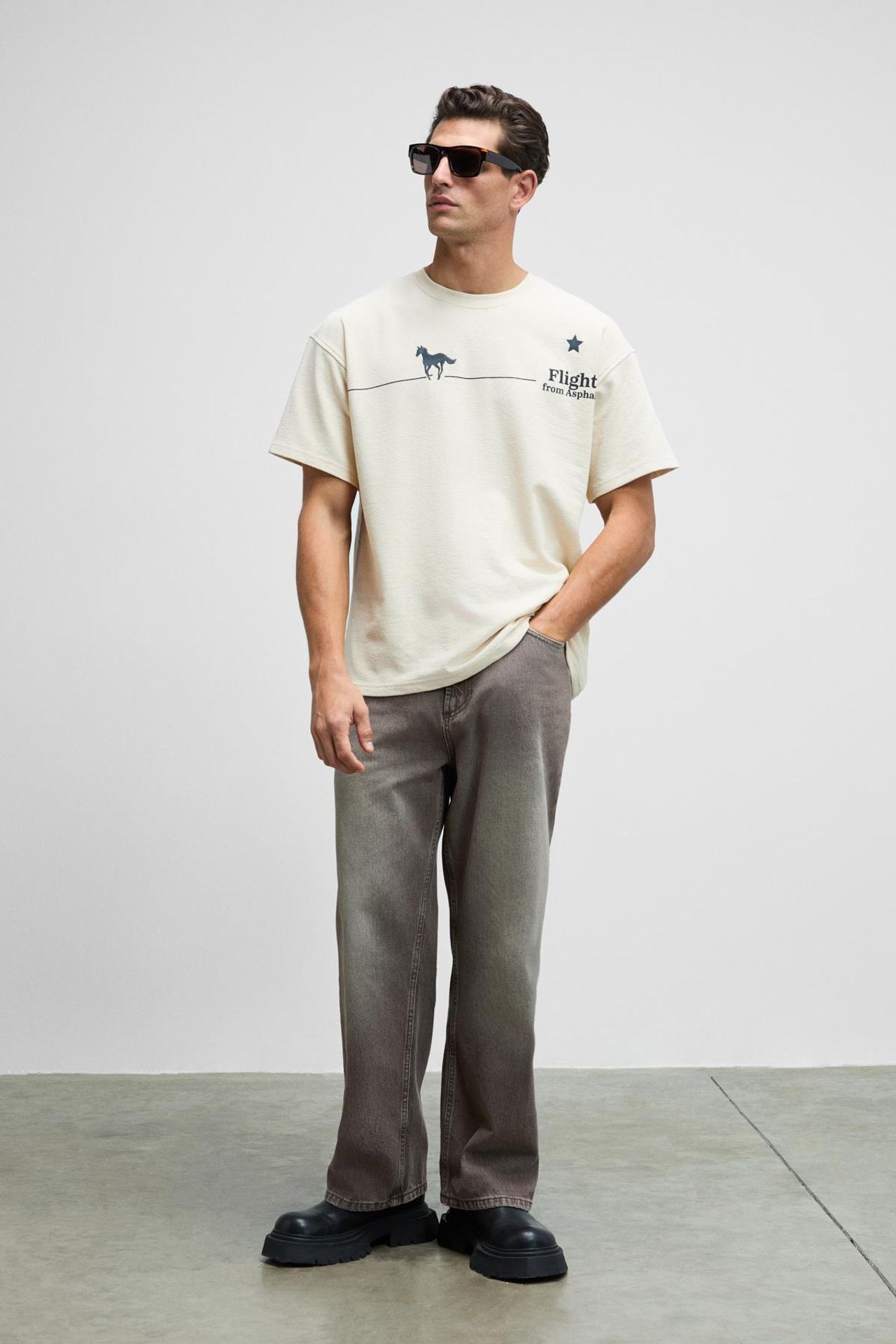 GRIMELANGE Oversized Printed Crew Neck T-Shirt 5