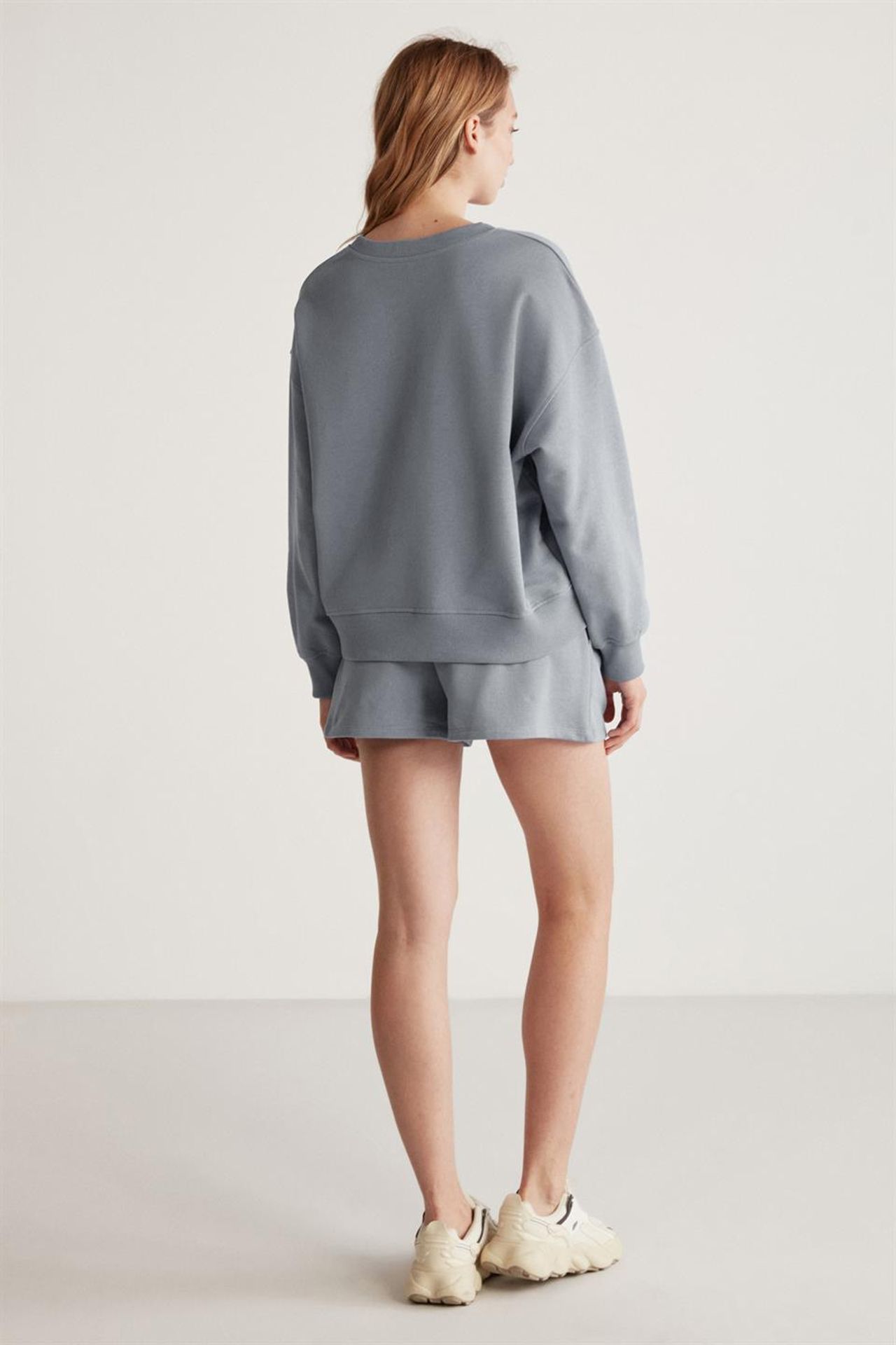 GRIMELANGE Geniş Kalıplı Bisiklet Yaka Sweatshirt 5