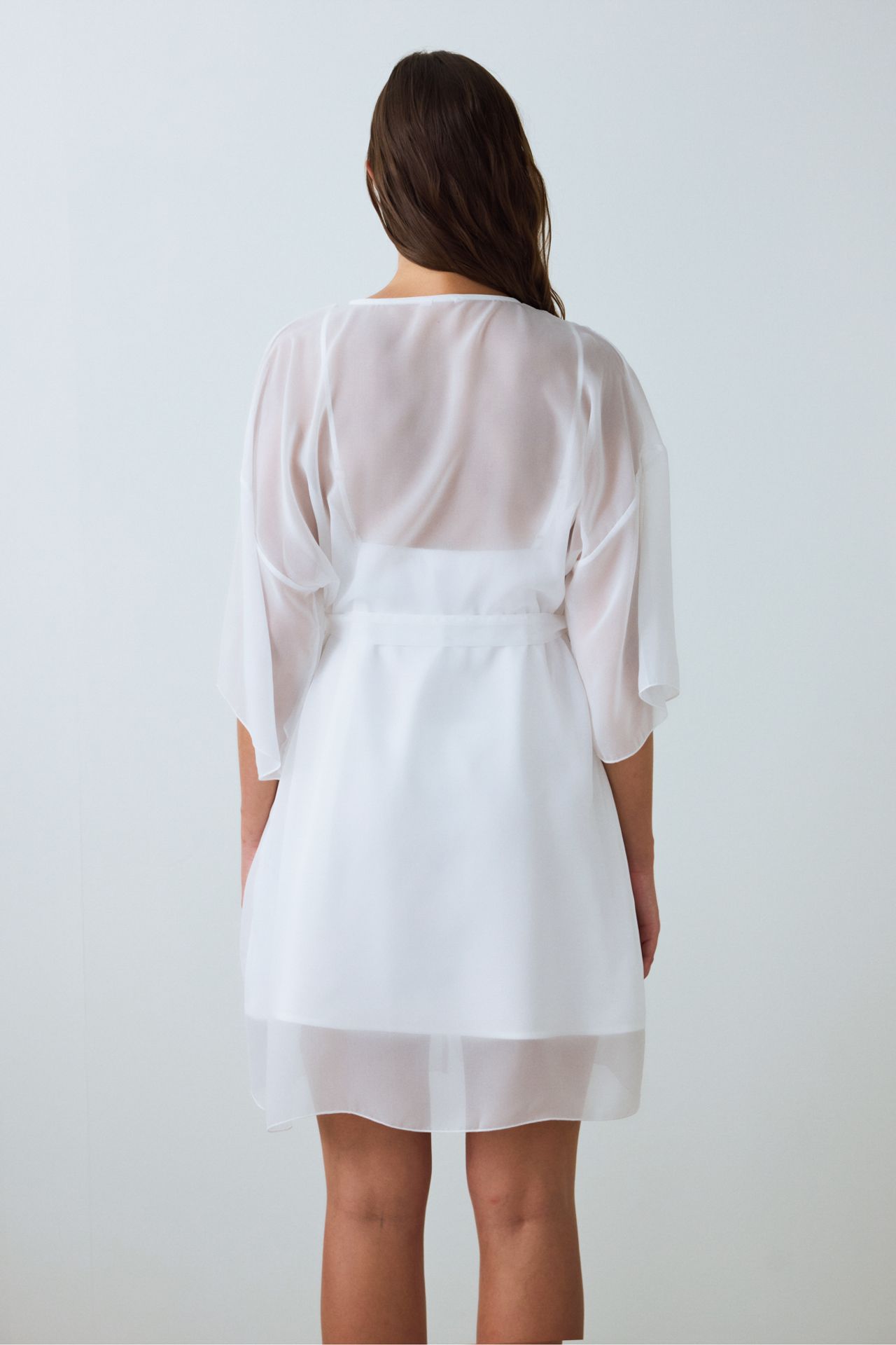 PENTI Kırık Bridal Charming Short Sleeve Bridal Robe 4